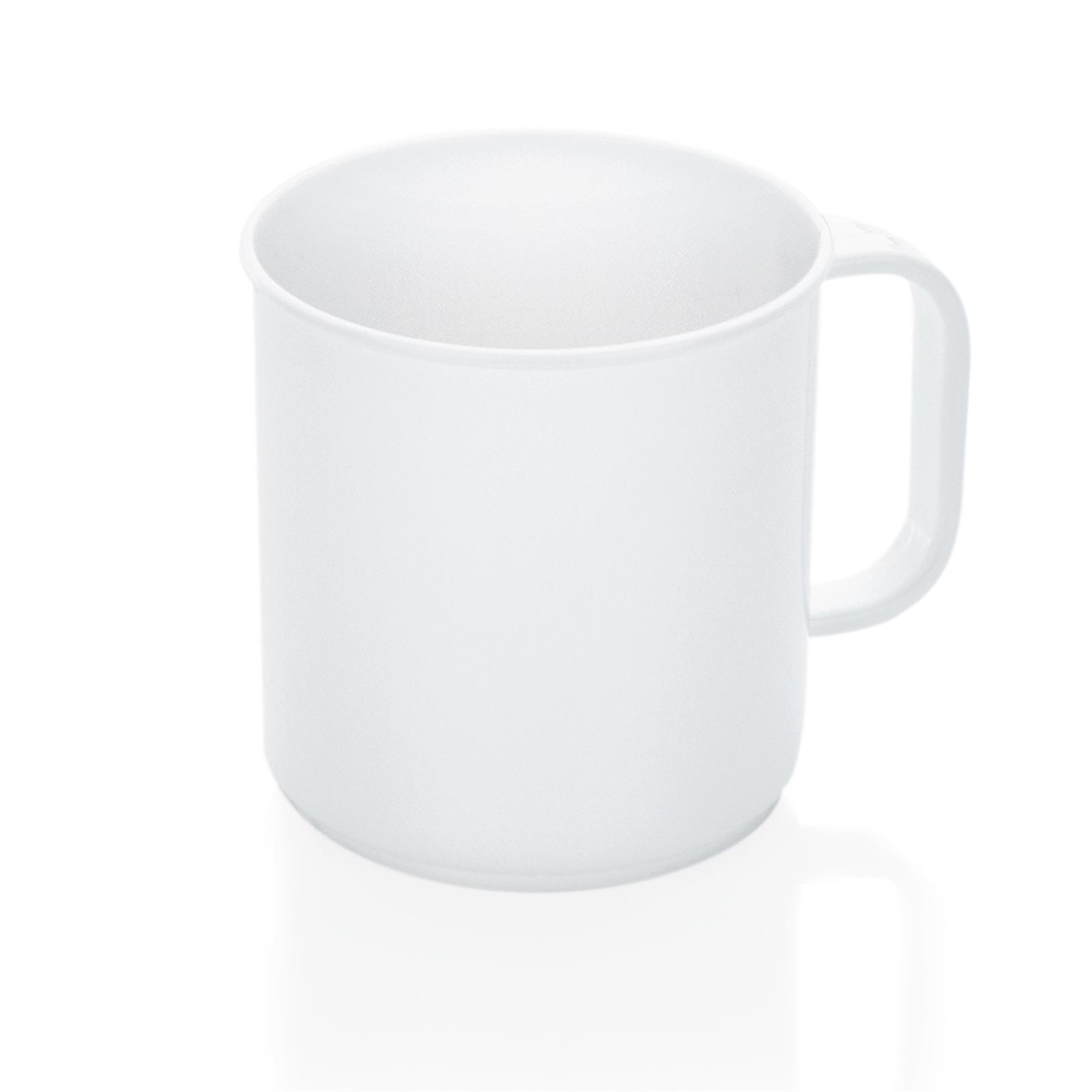 Kunststoffbecher weiß 300 ml, 6er Set