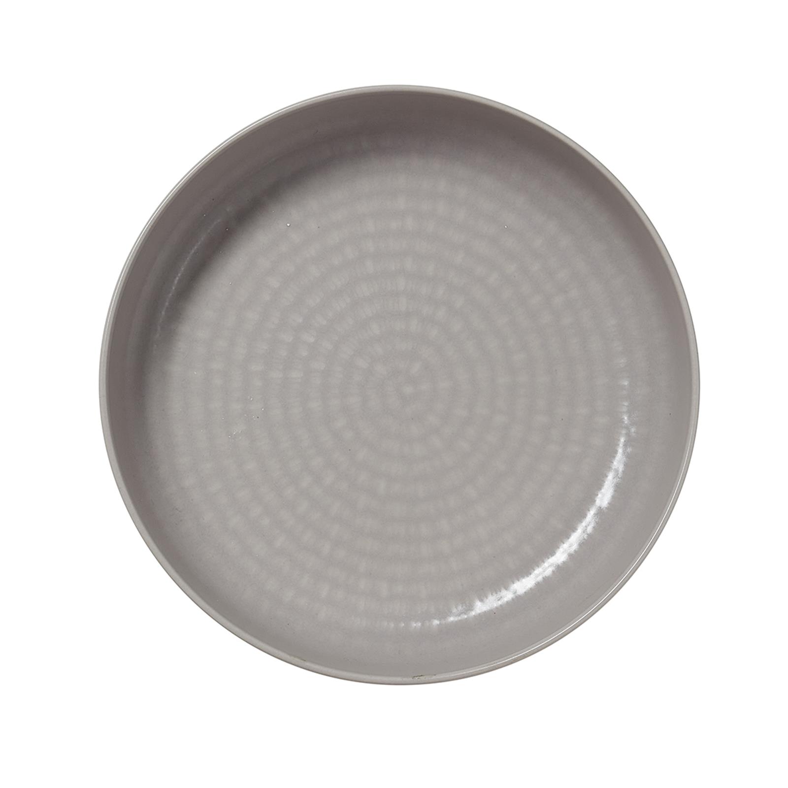 Schalen Set Porzellan in Grau 400 ml, Spiralmuster