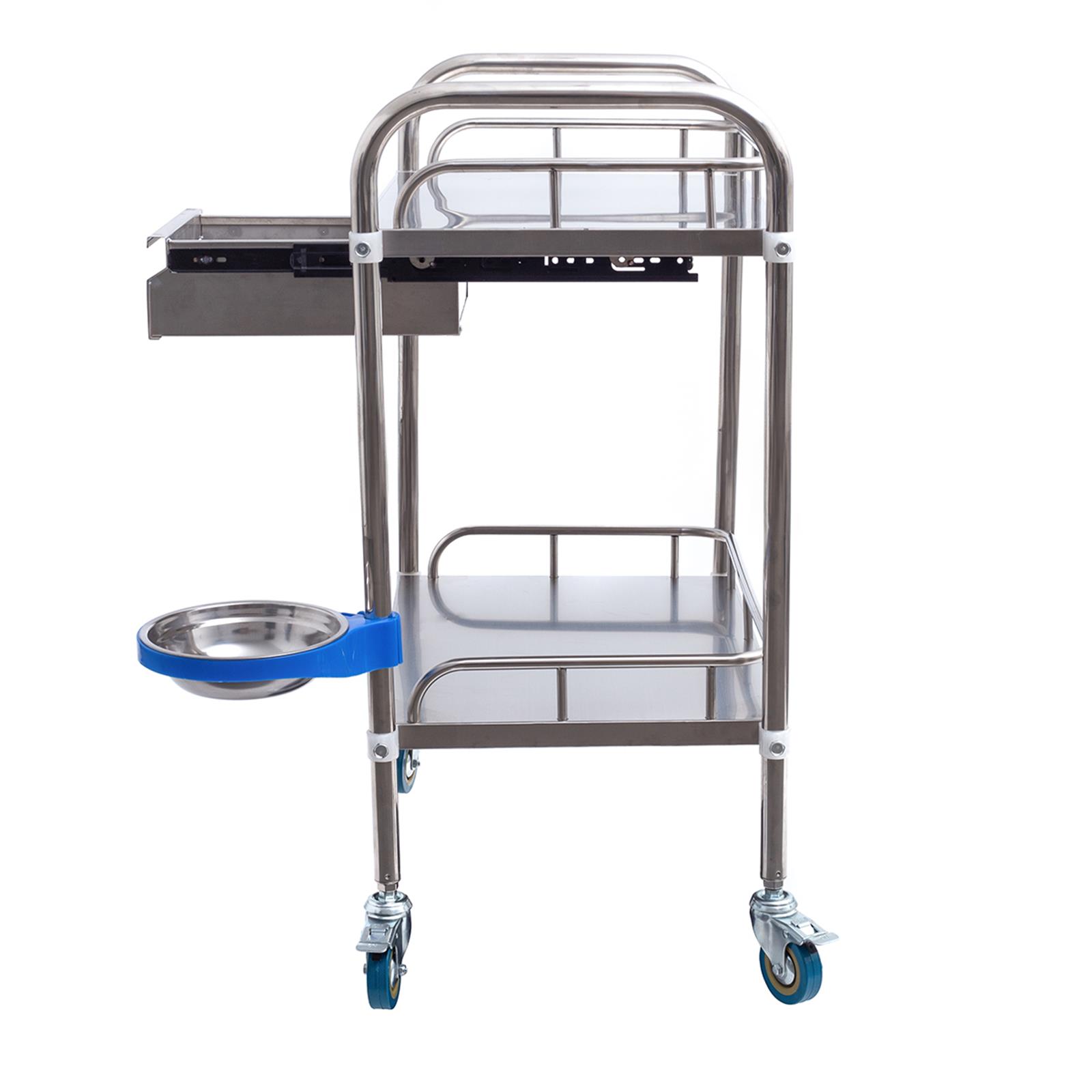 Laborwagen mit 2 Ablagen und Schublade