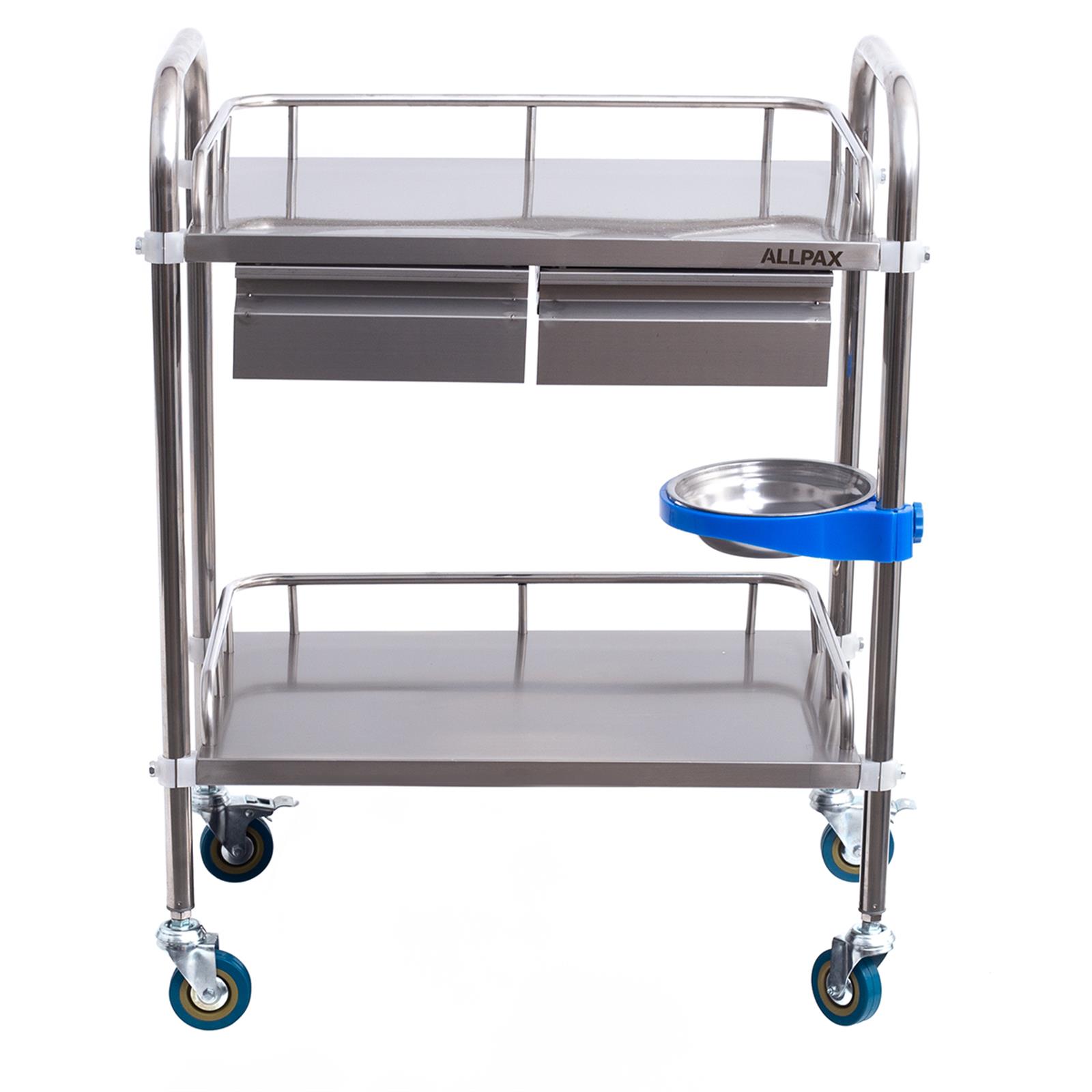 Laborwagen mit 2 Ablagen und 2 Schubladen