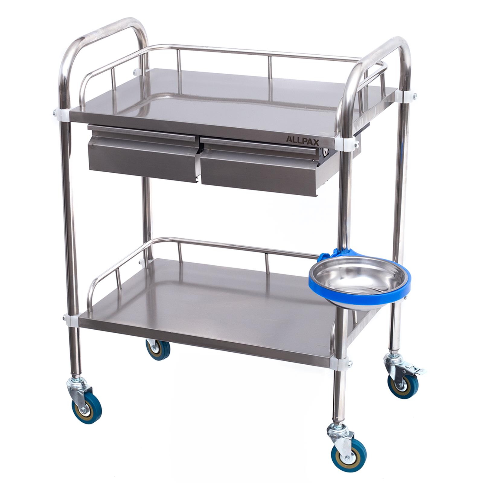 Laborwagen mit 2 Ablagen und 2 Schubladen