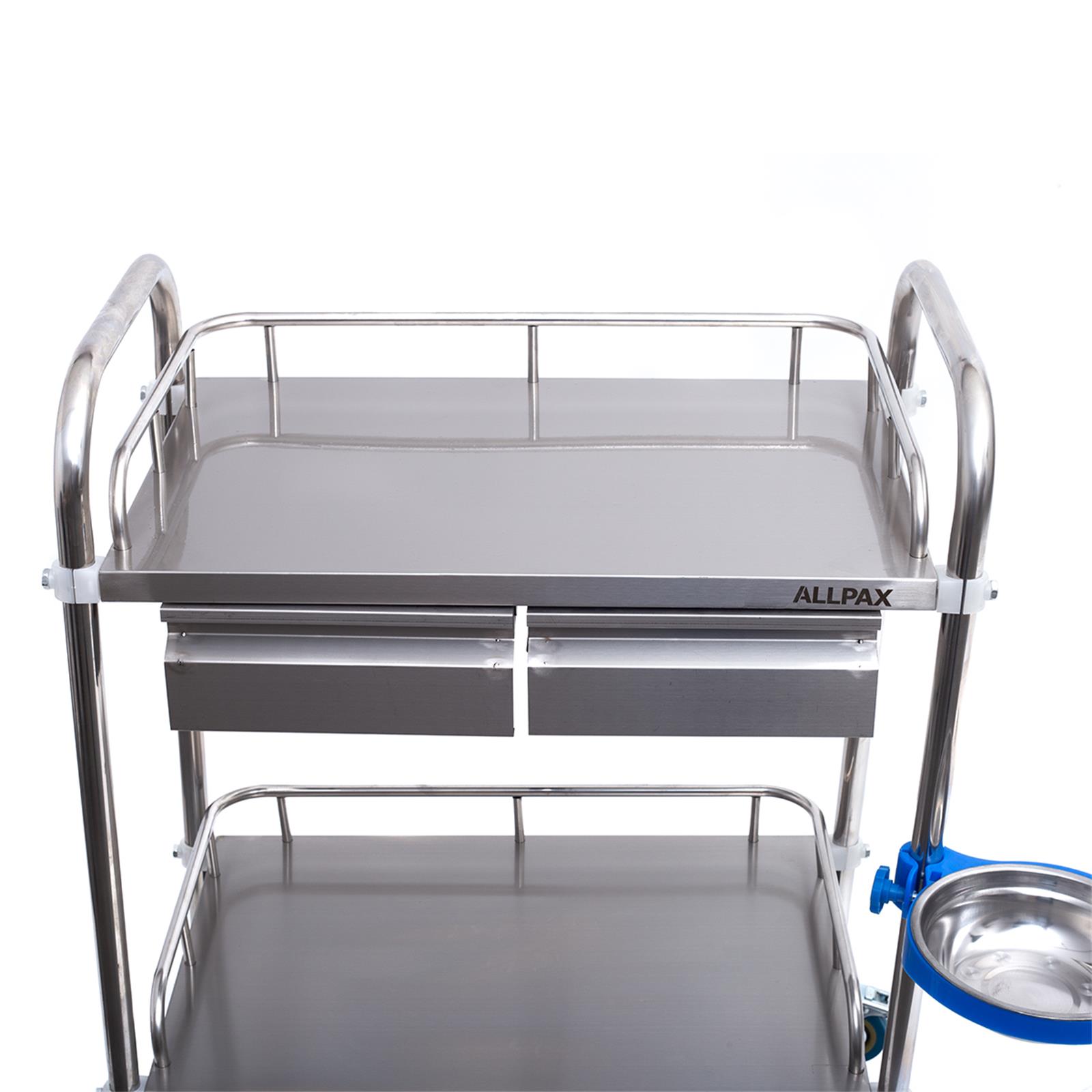 Laborwagen mit 2 Ablagen und 2 Schubladen