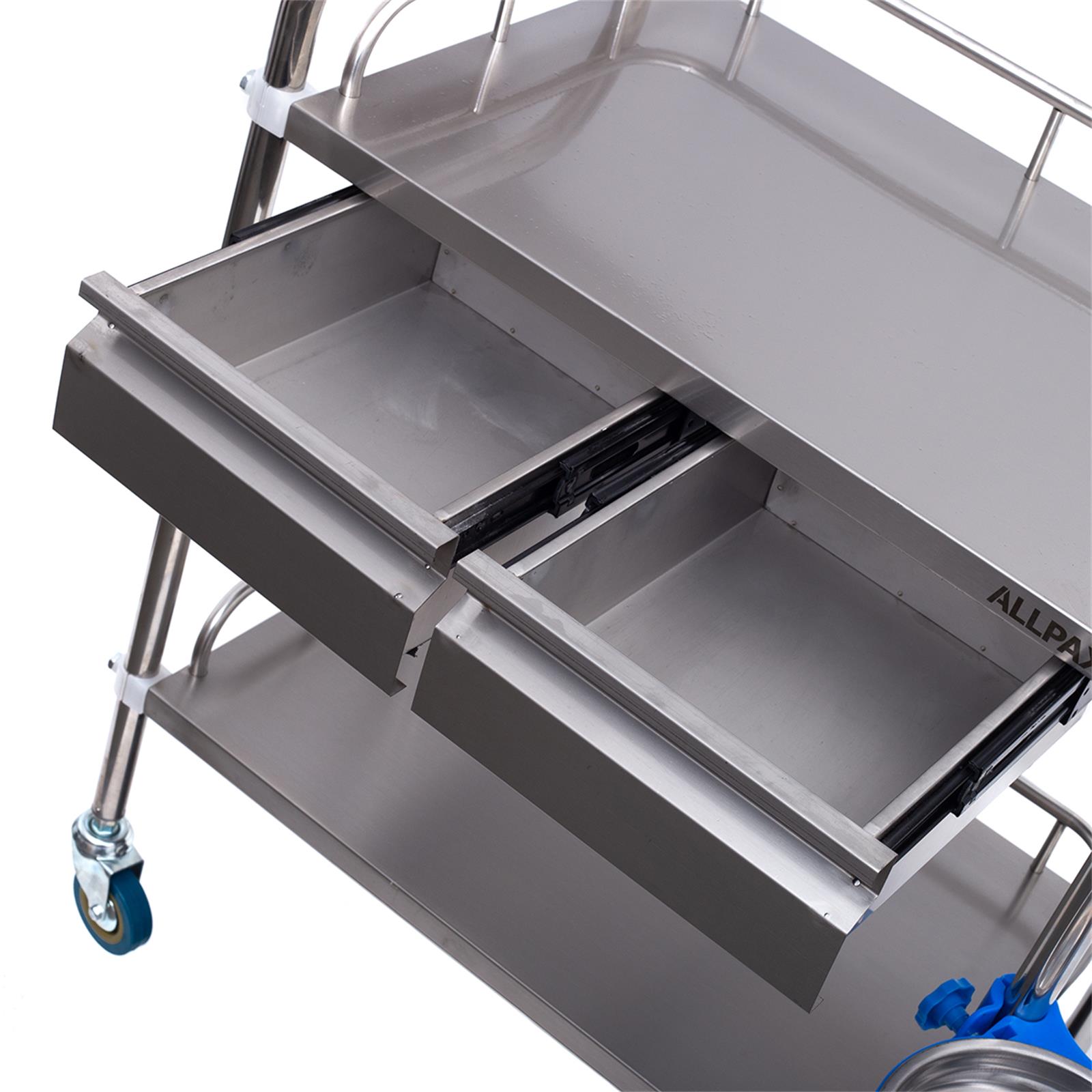 Laborwagen mit 2 Ablagen und 2 Schubladen