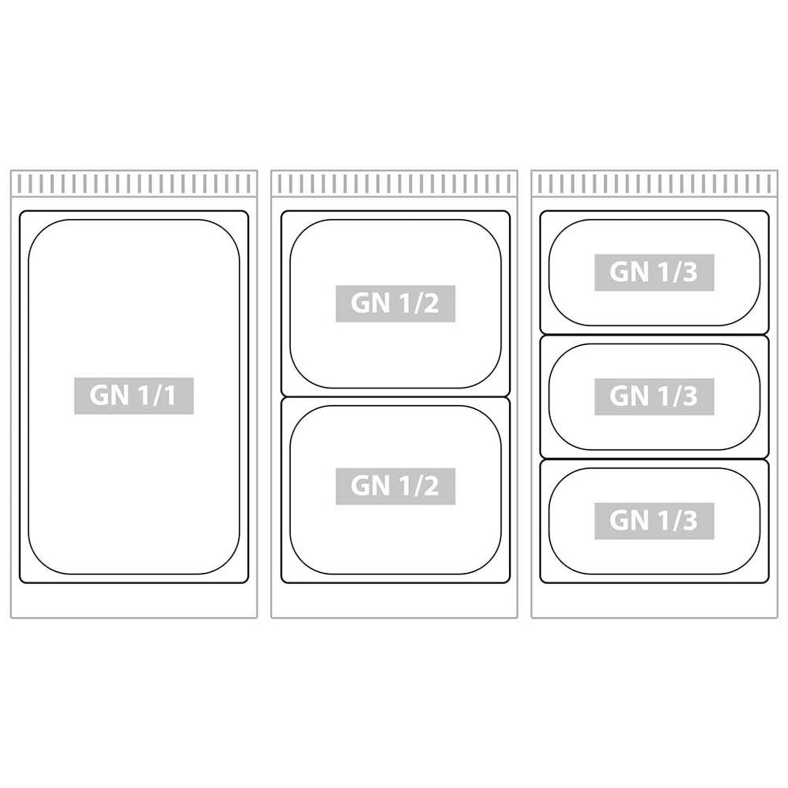 Elektro-Bain-Marie, GN 2/1 oder GN 1/1
