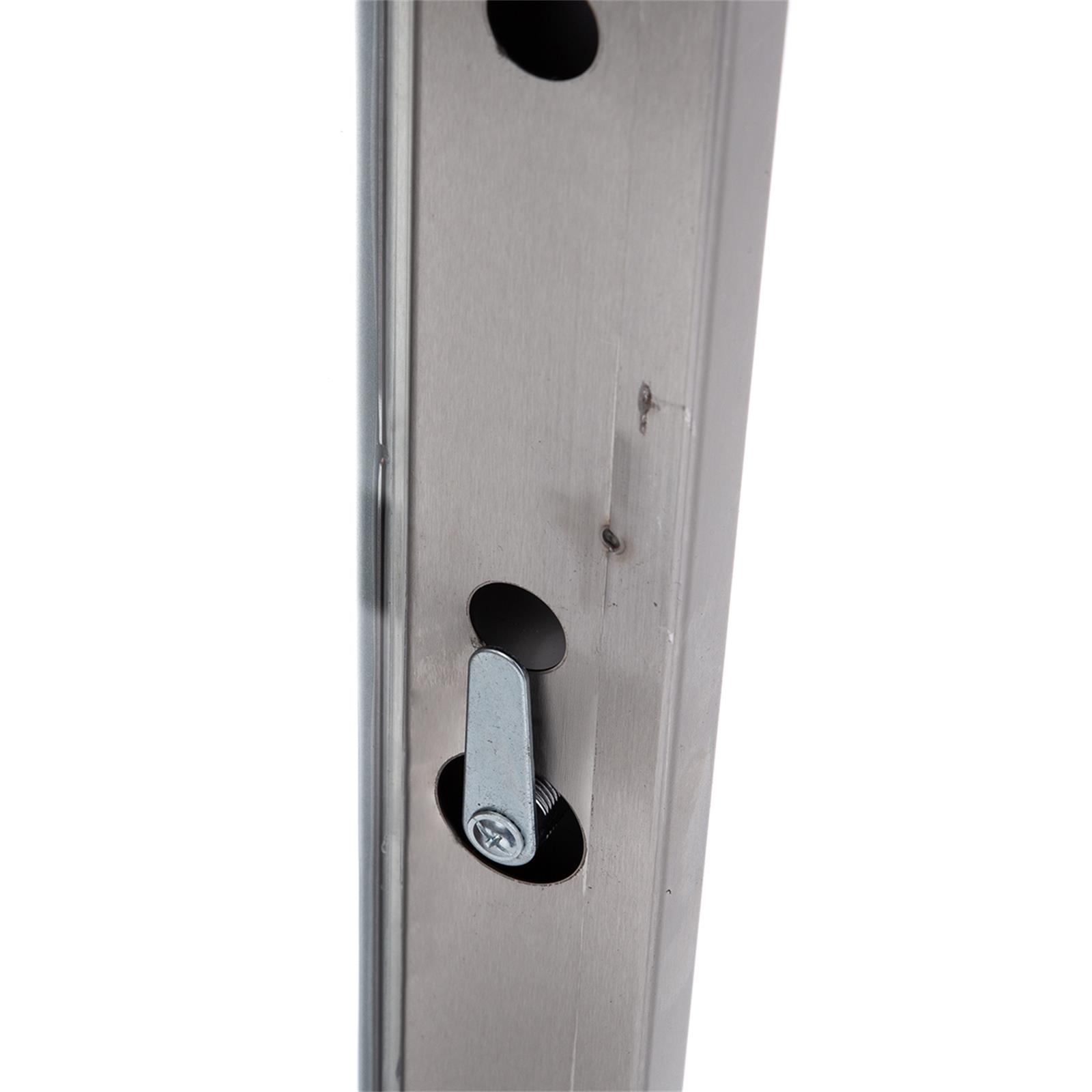Edelstahl Hochschrank mit Glastüren, 90 x 180 cm
