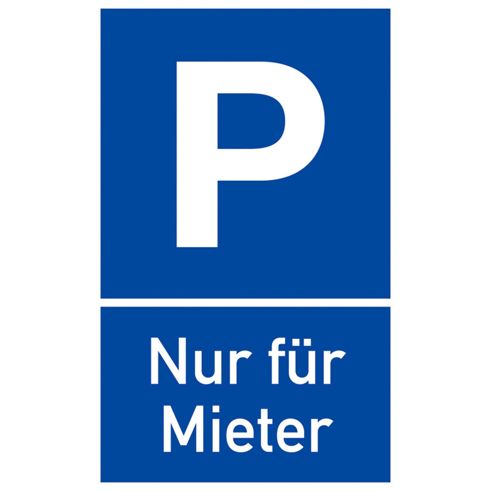 Parkplatzschild Aluminium