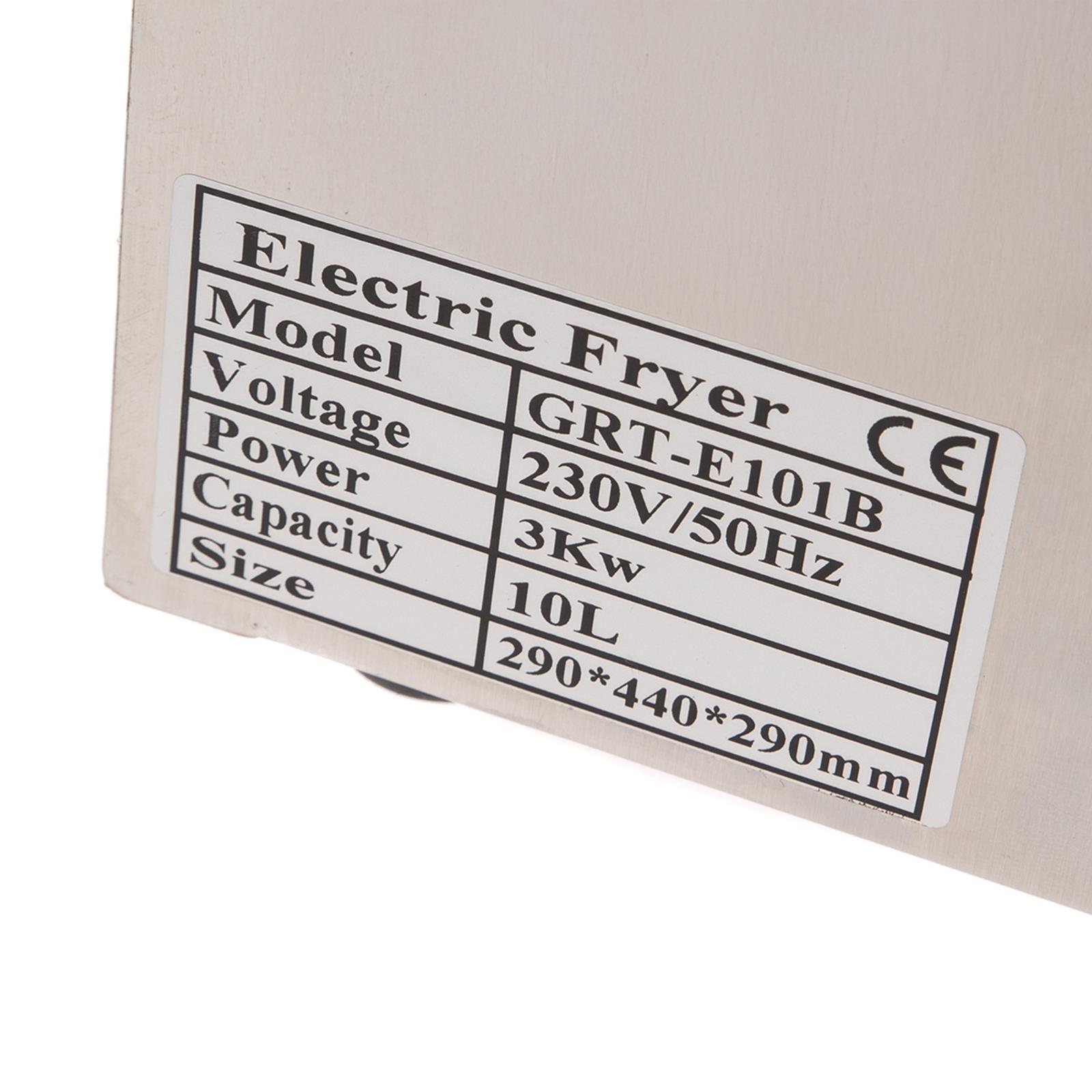 Elektro Fritteuse Typenschild