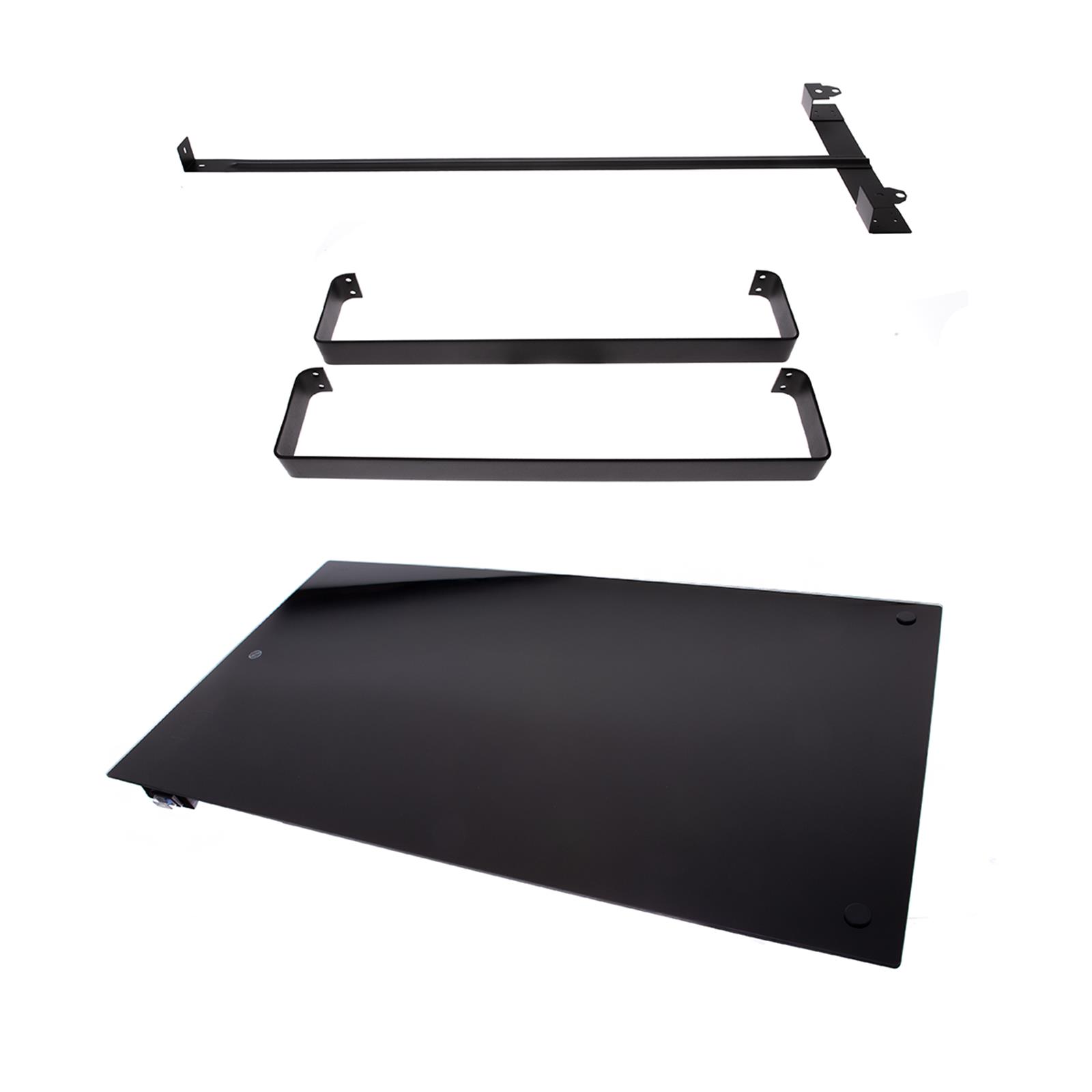 schwarze WIFI Infrarotheizung mit Handtuchhalter 400W