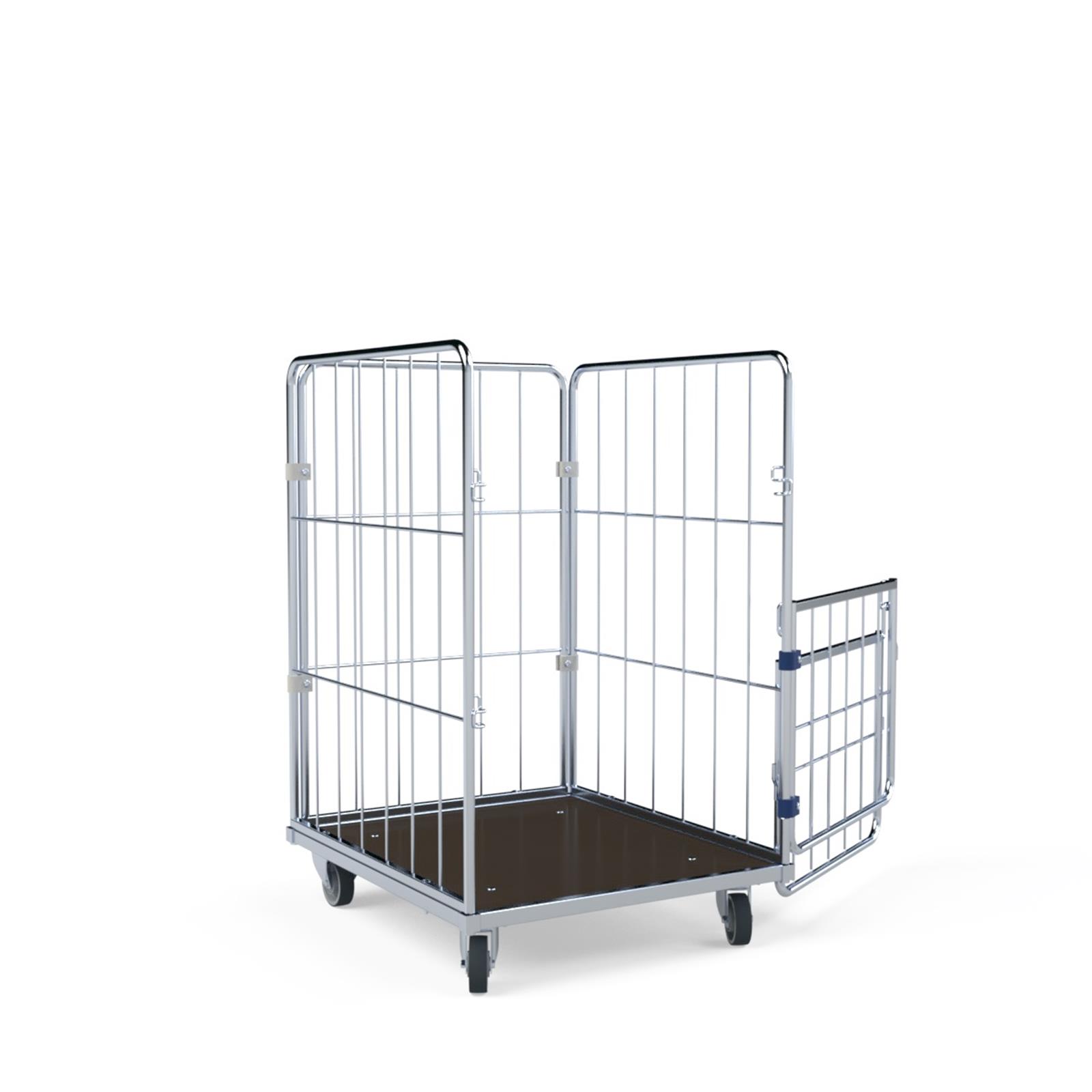 Wäschecontainer geöffnet