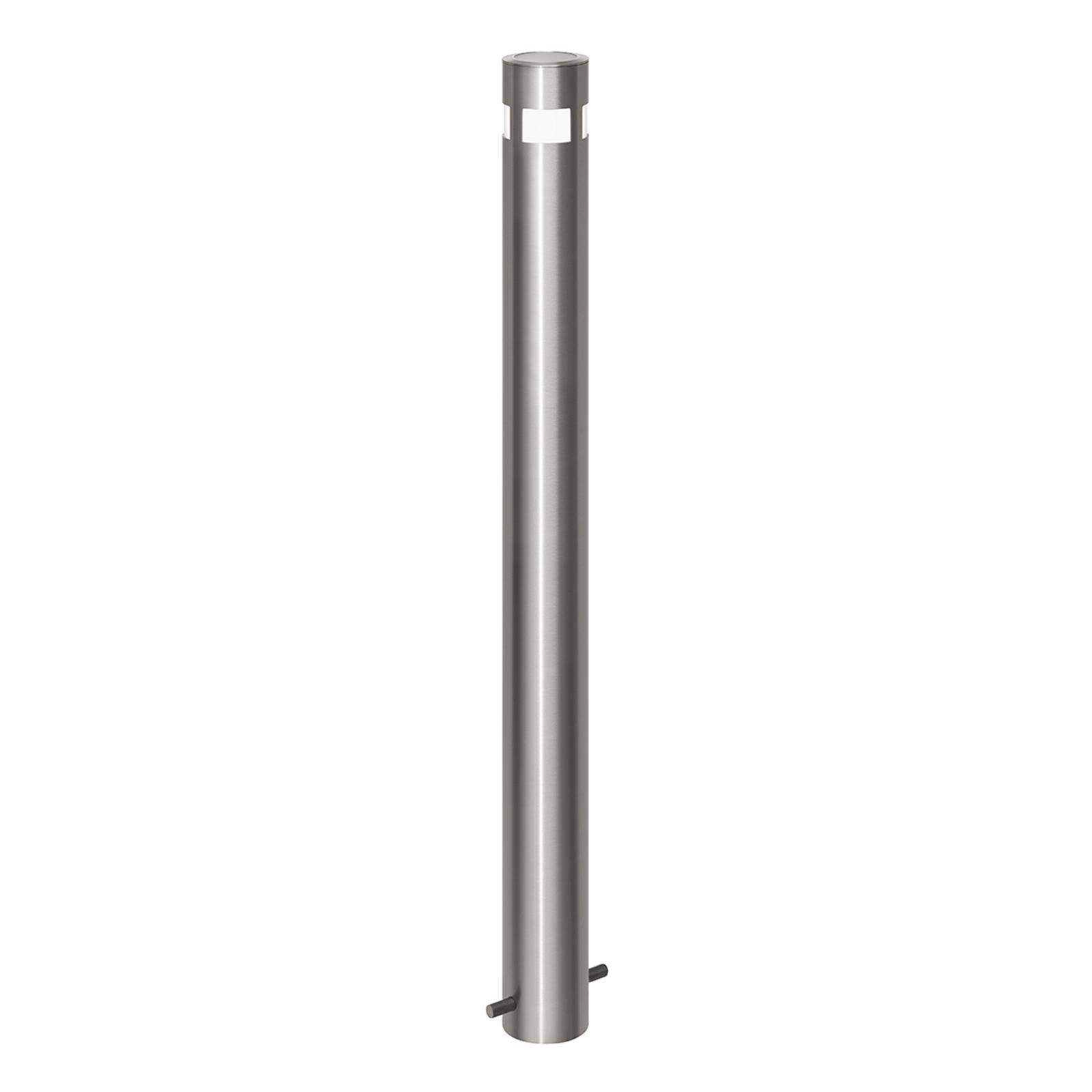 Absperrpfosten SOLAR, aus Edelstahlrohr Ø 102 mm