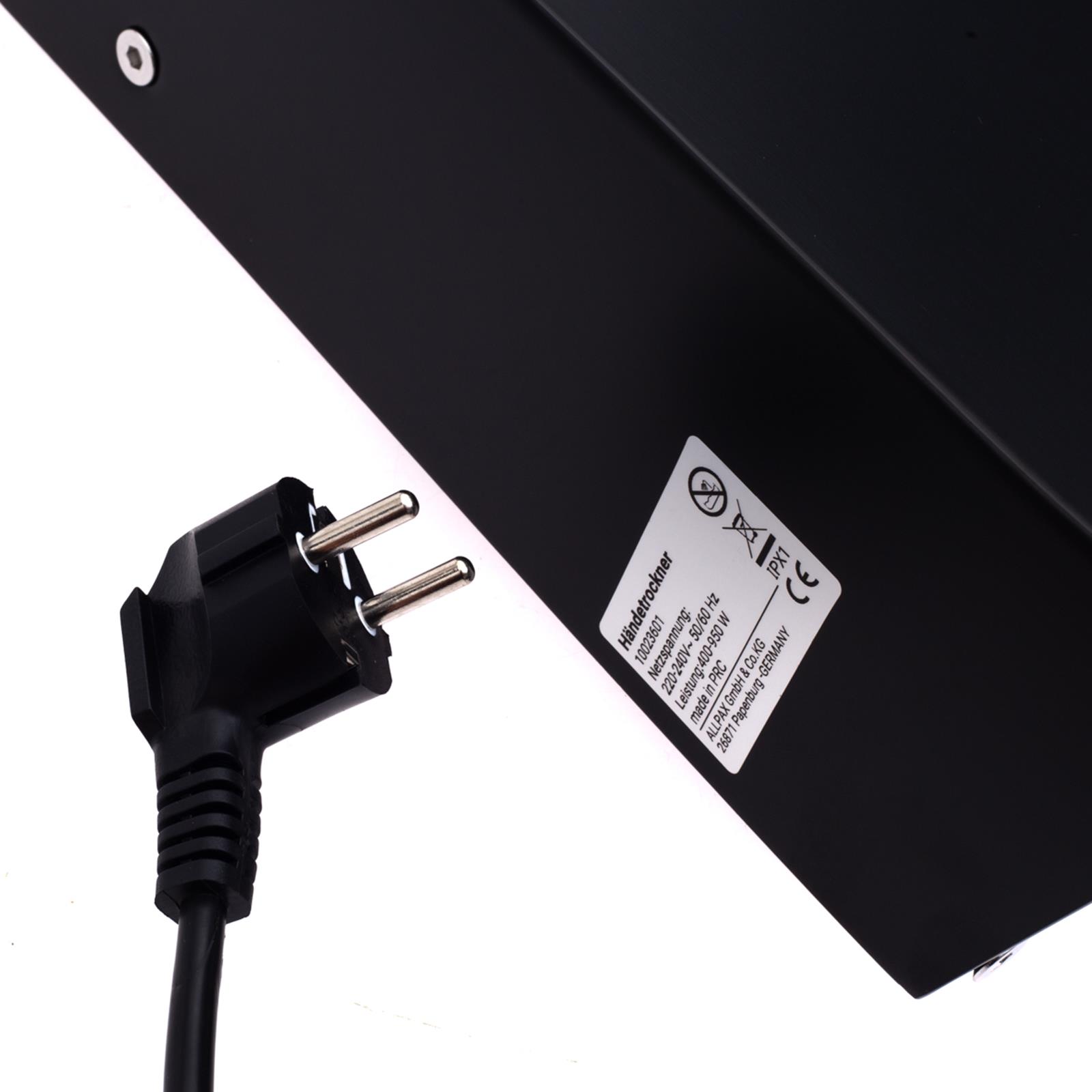 Händetrockner Schuko-Stecker