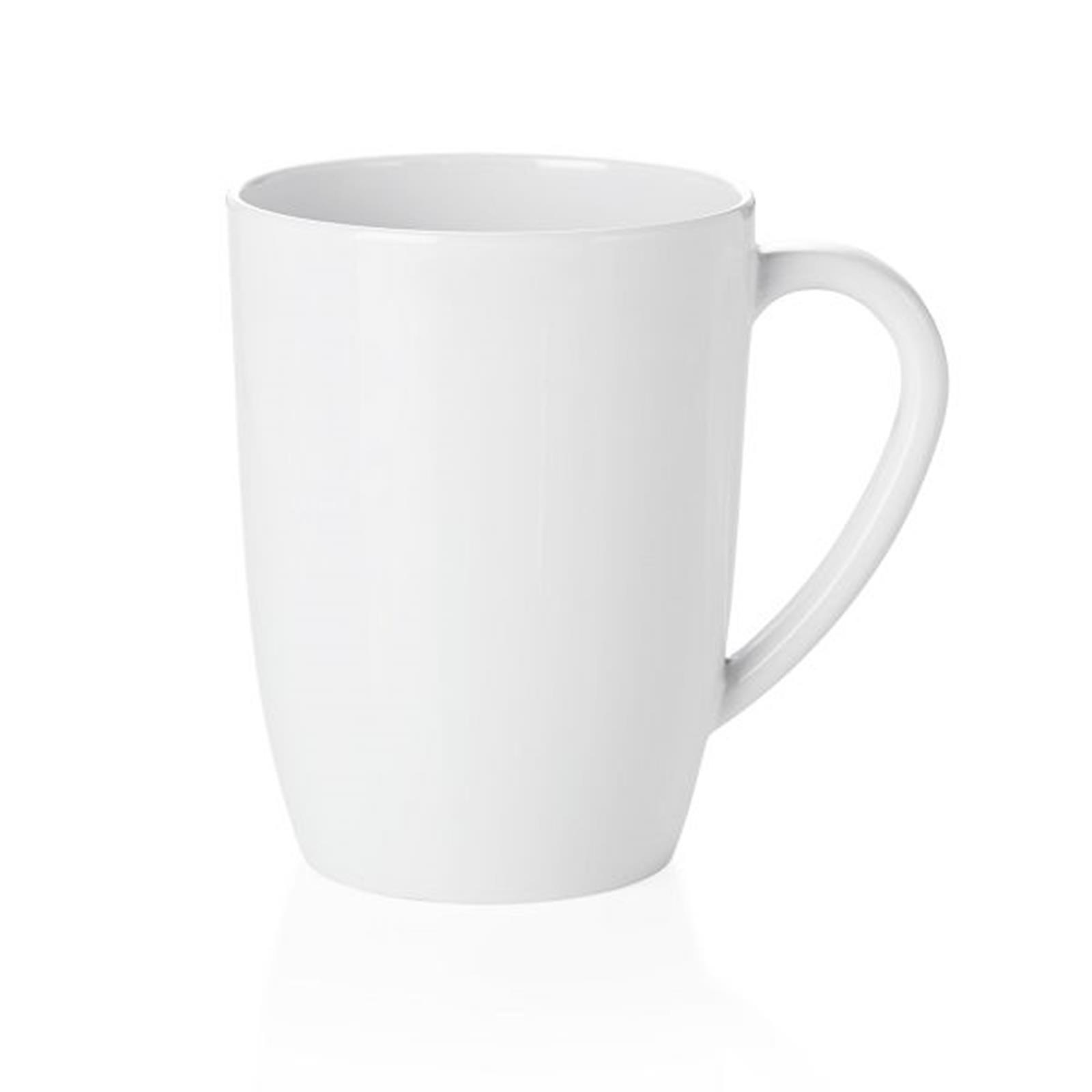 Melamin Kaffeebecher weiß Ø 0,35 L, 12er Set