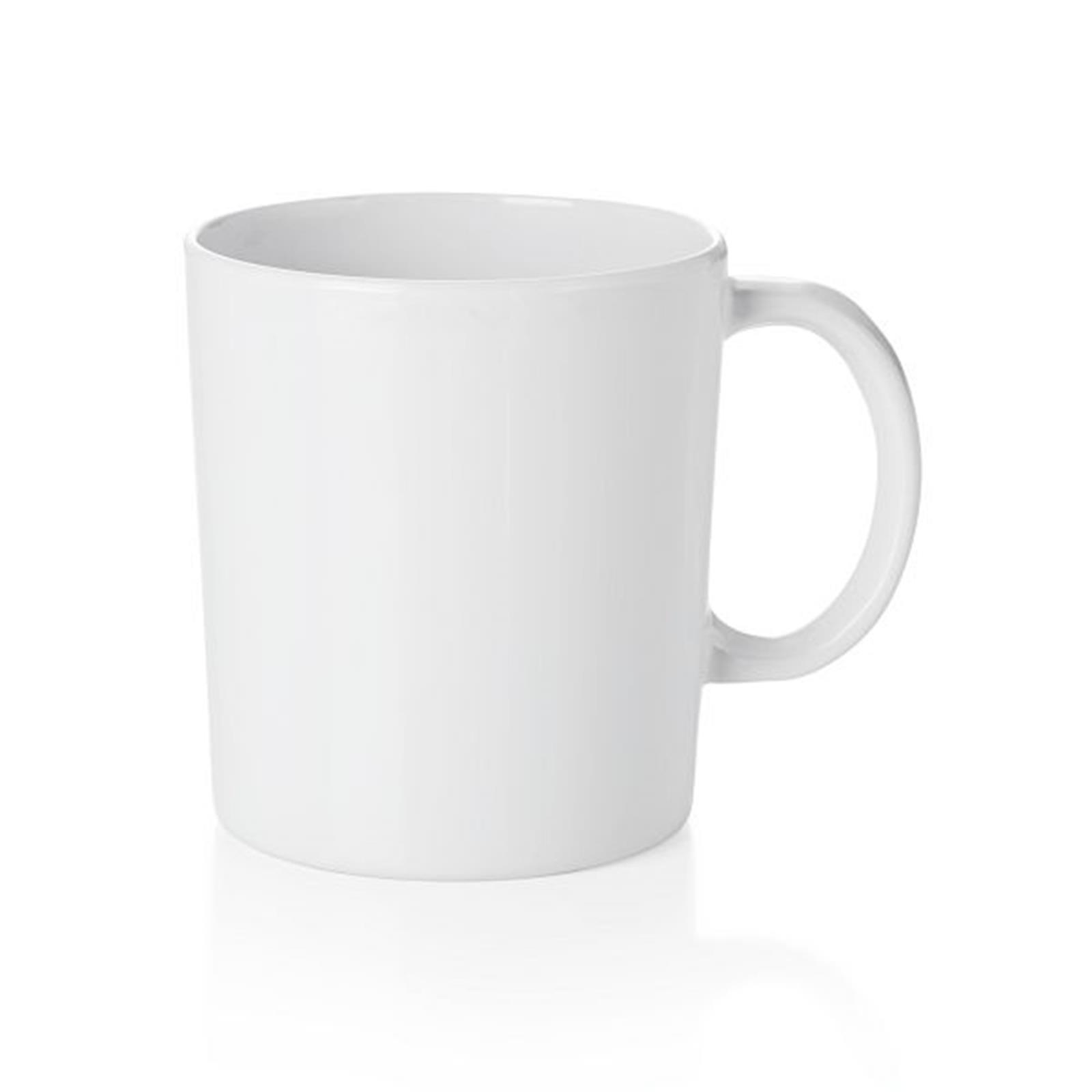 Melamin Kaffeebecher weiß Ø 0,35 L, 12er Set