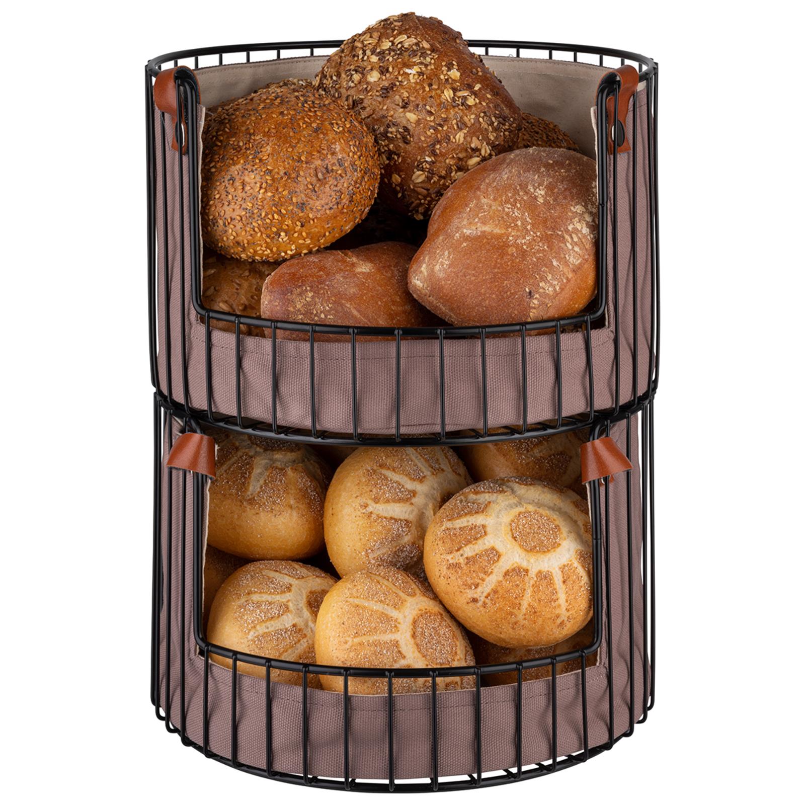 Brot- und Obstkorb