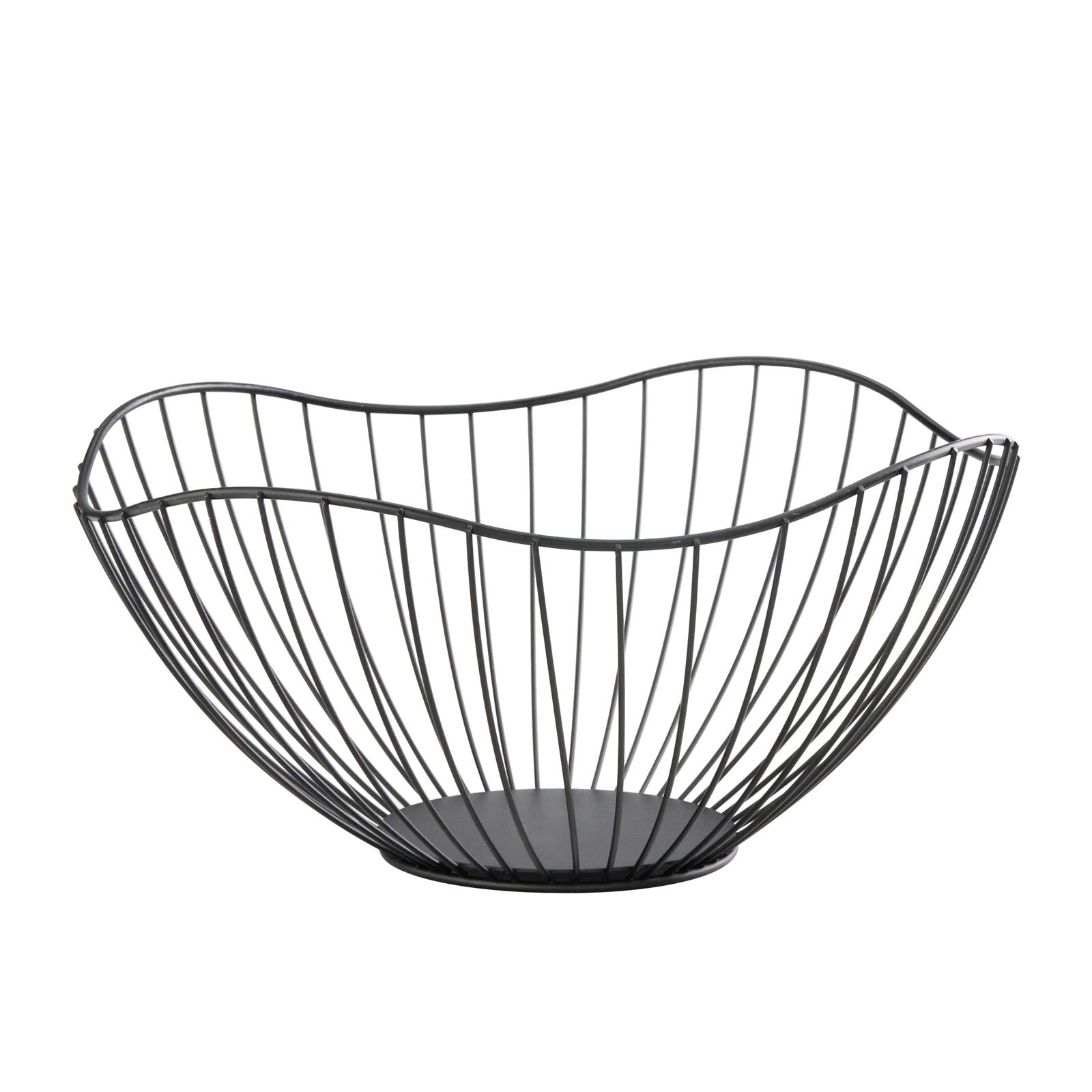 Brot-/Obstkorb, schwarz, Ø 270 mm