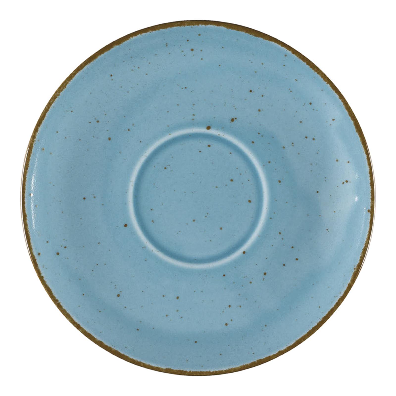 12 x Untertasse Porzellan Serie Aida Ø 160 mm – türkis