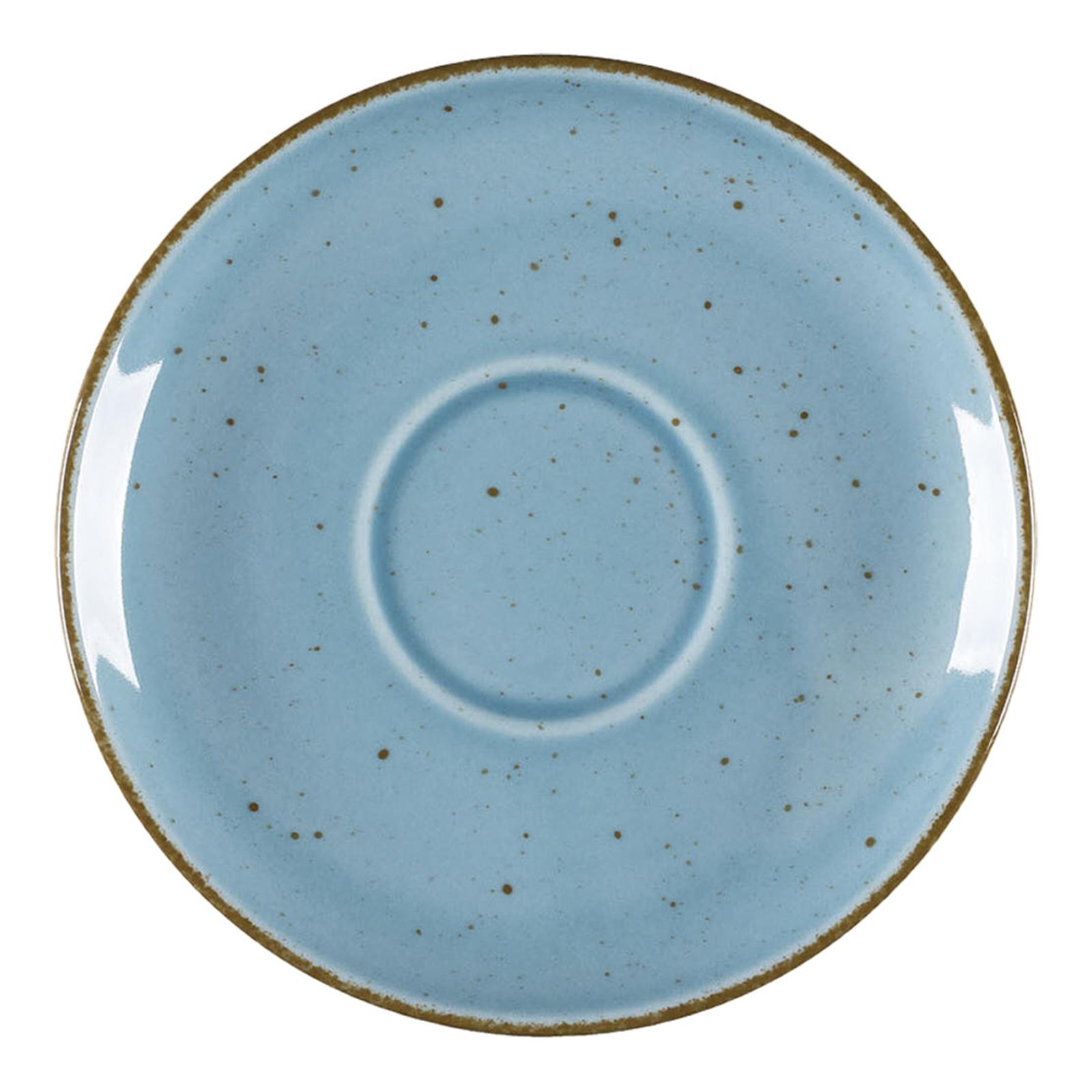 12 x Untertasse Porzellan Serie Aida Ø 145 mm – türkis
