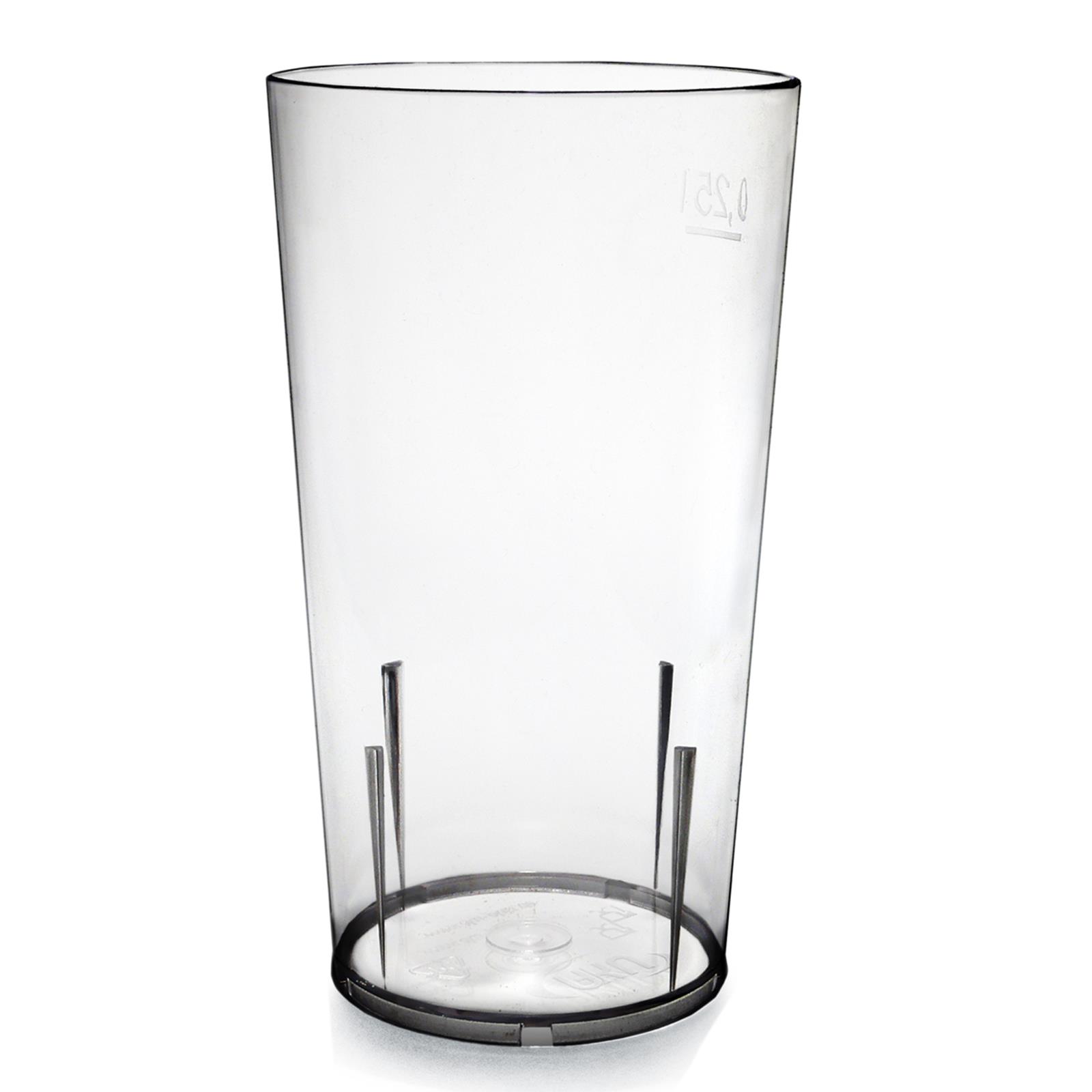 SAN-Trinkbecher mit Füll-/Eichstrich, 250 ml