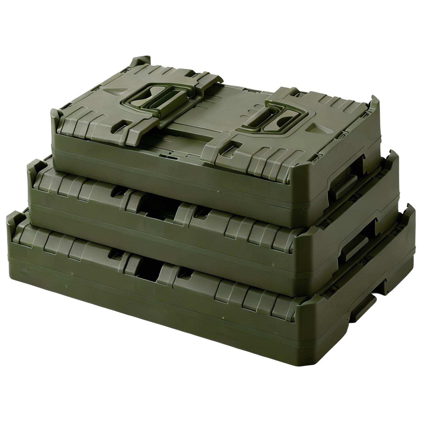 gefaltete Campingboxen