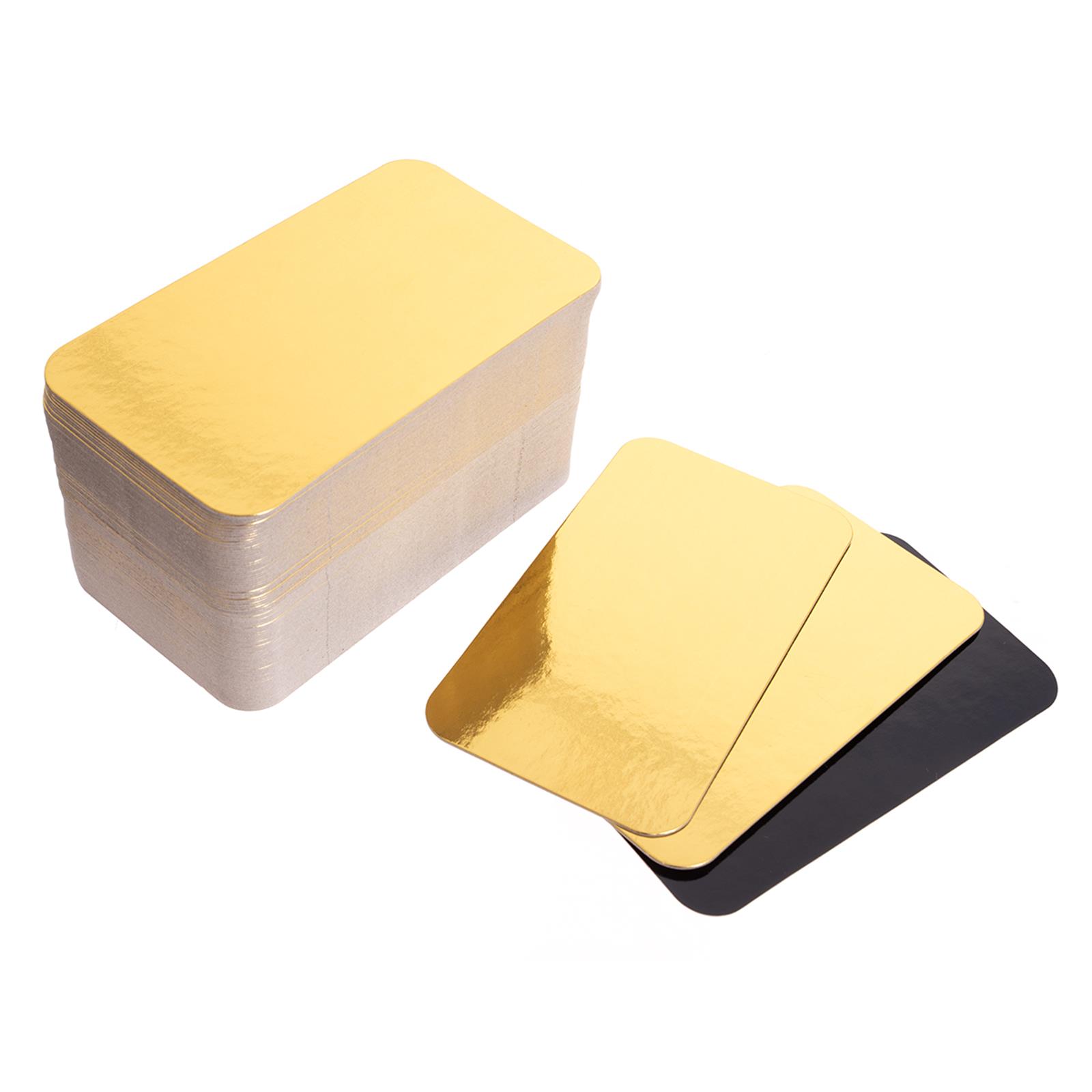 Lachsbretter gold/schwarz 110 x 200 mm – extra dick, 100 Stück