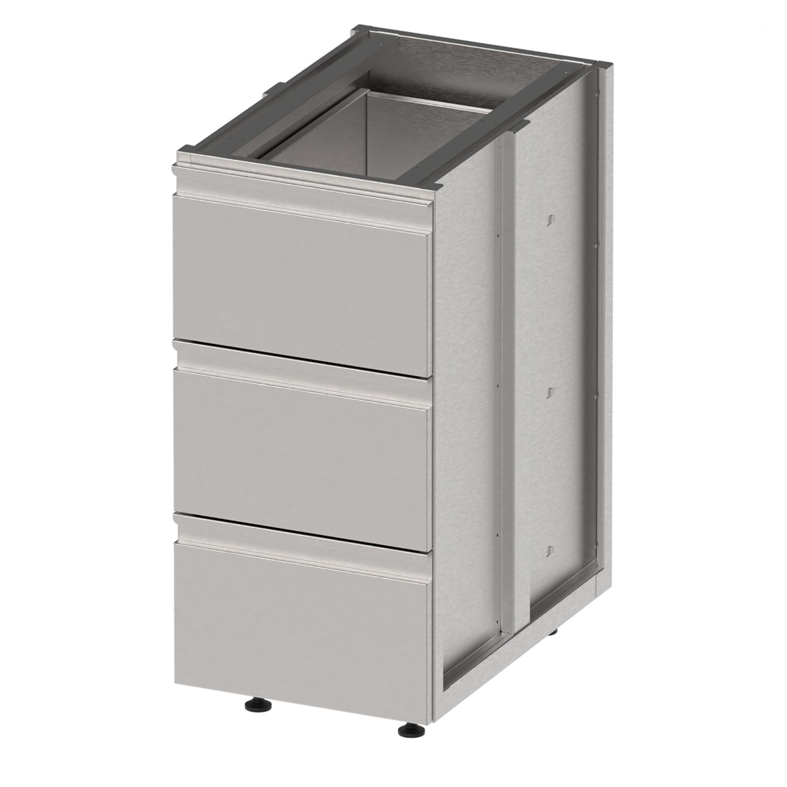 Unterschrank Bar mit 3 Schubladen