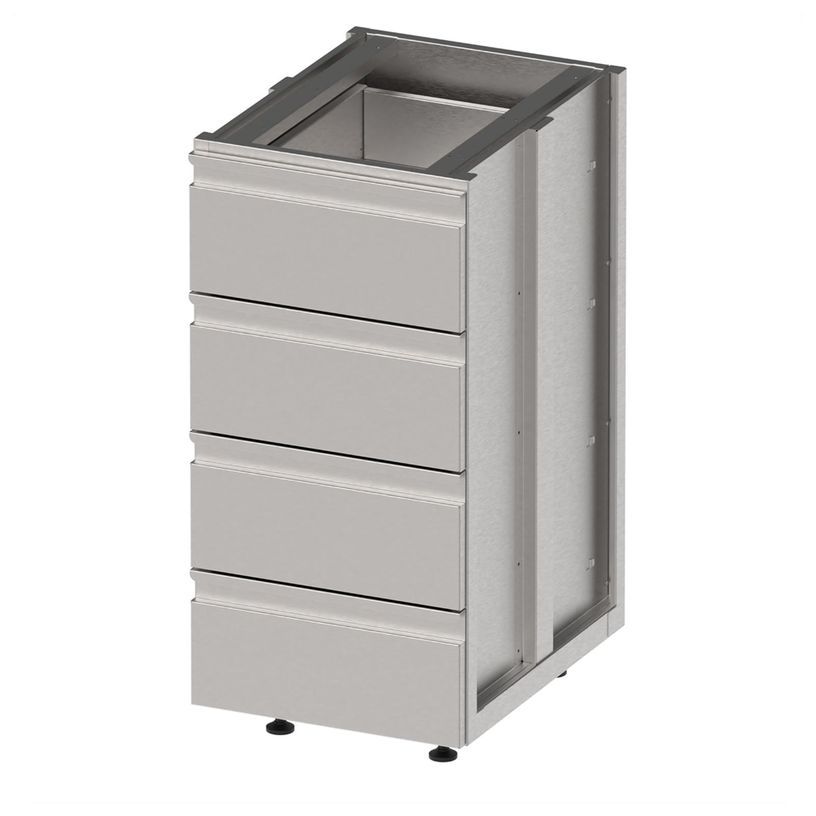 Unterschrank Bar mit 4 Schubladen
