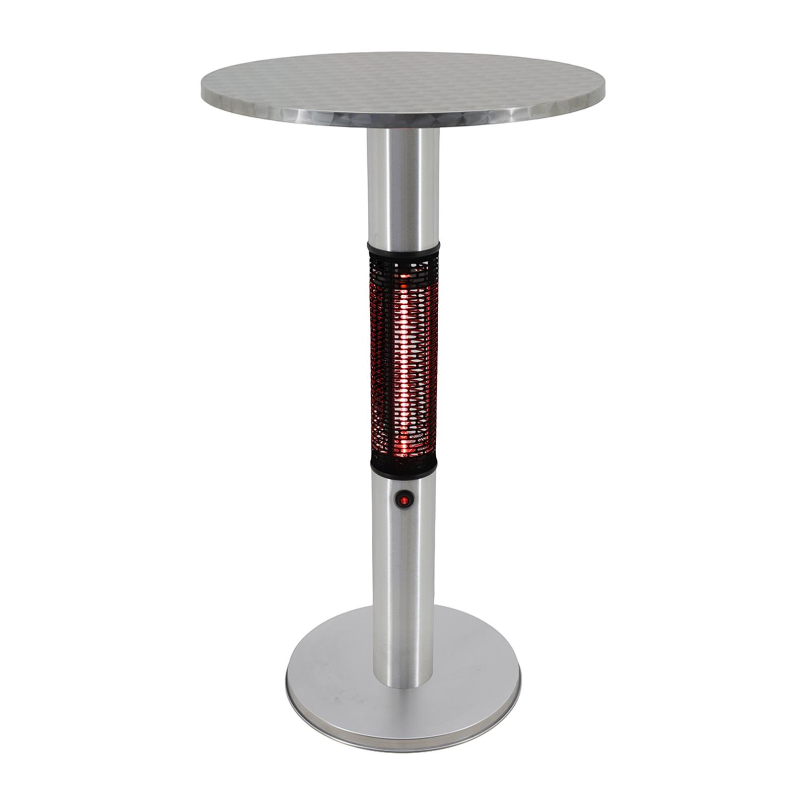 Elektrischer Tischheizstrahler Ø 600 mm – 1500 W Edelstahl