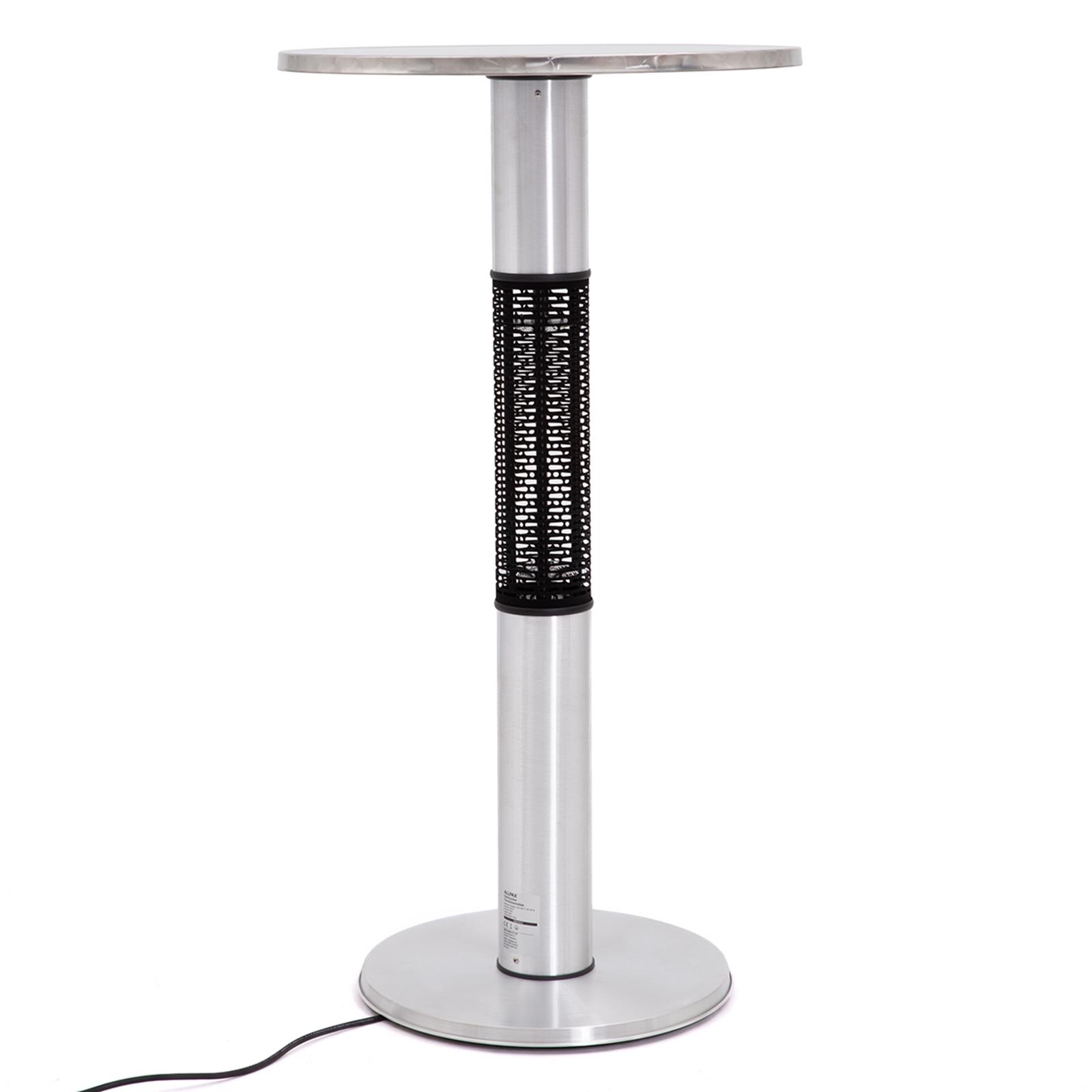 Elektrischer Tischheizstrahler Ø 600 mm – 1500 W Edelstahl