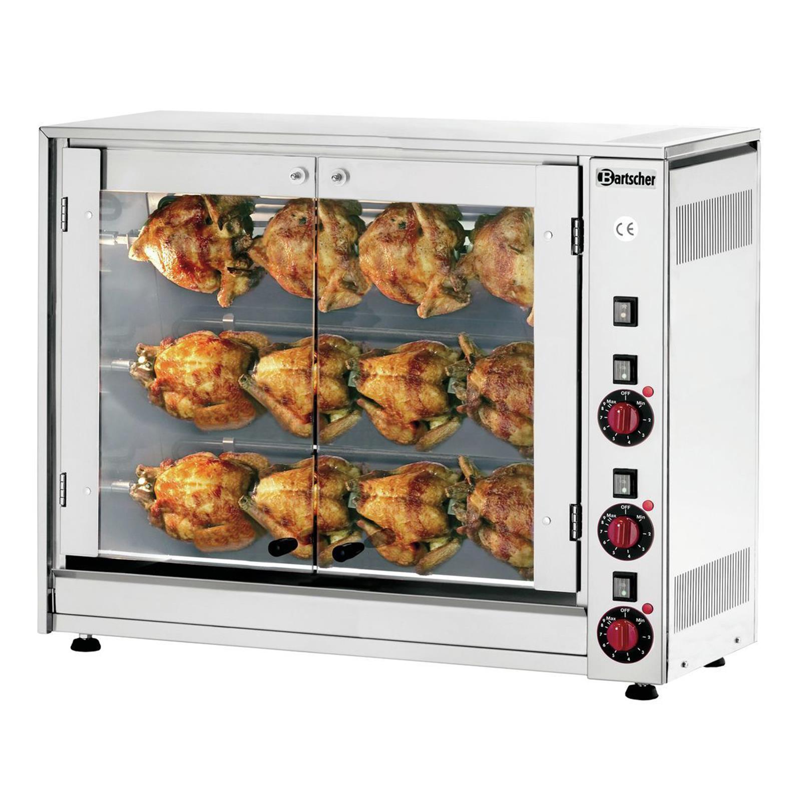 Hähnchengrill mit Innenbeleuchtung 12 Hähnchen