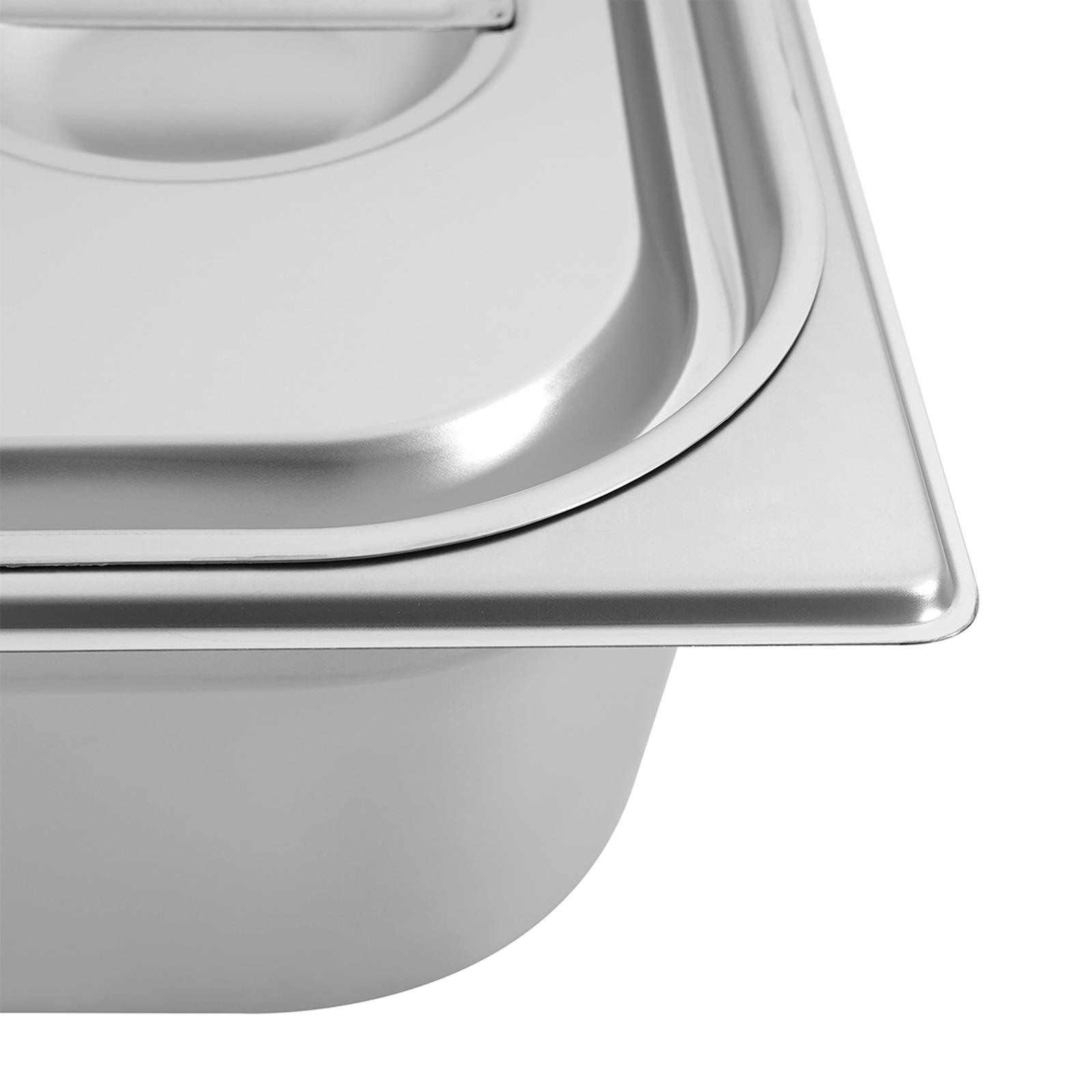 GN-Deckel Edelstahl mit Silikon-Dichtung für GN-Behälter 1/1