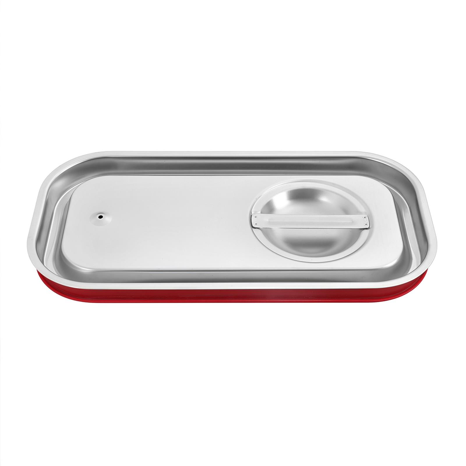 GN-Deckel Edelstahl mit Silikon-Dichtung für GN-Behälter 1/6