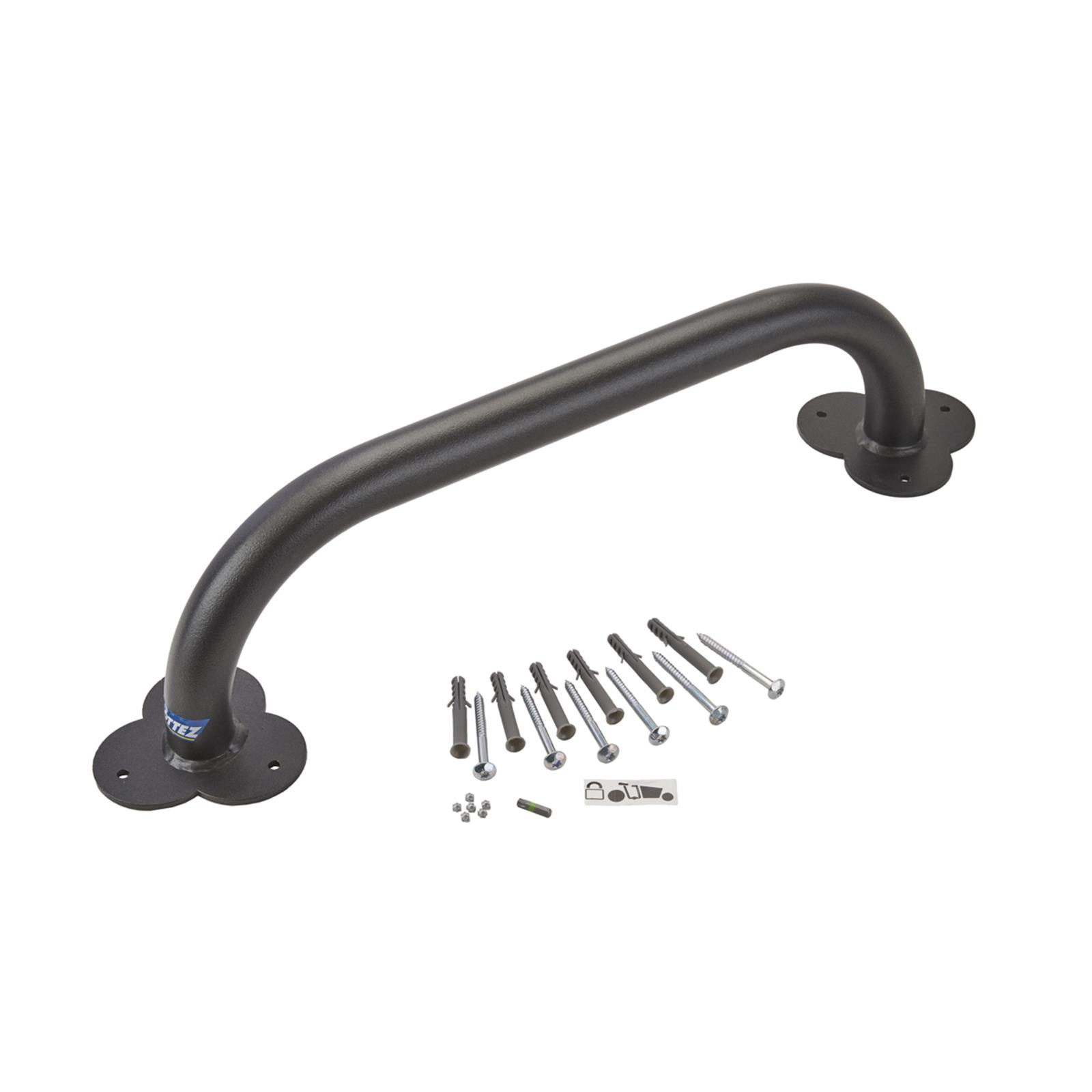 Absperrbügel für Lastenfahrrad, Stahl Ø 50 mm, grau