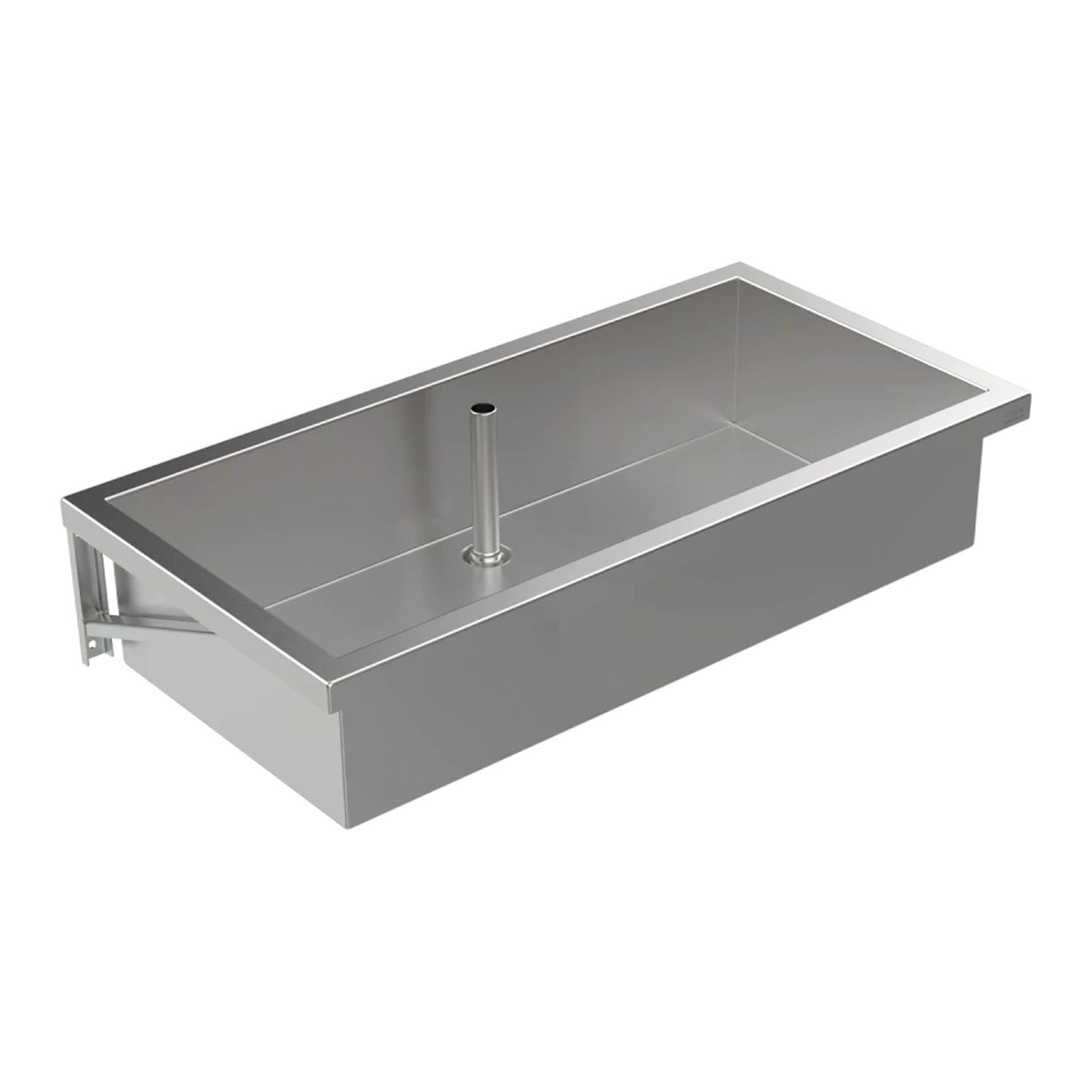 Arbeits-/Mehrzweckbecken wandhängend mit Standrohrventil 1200 mm
