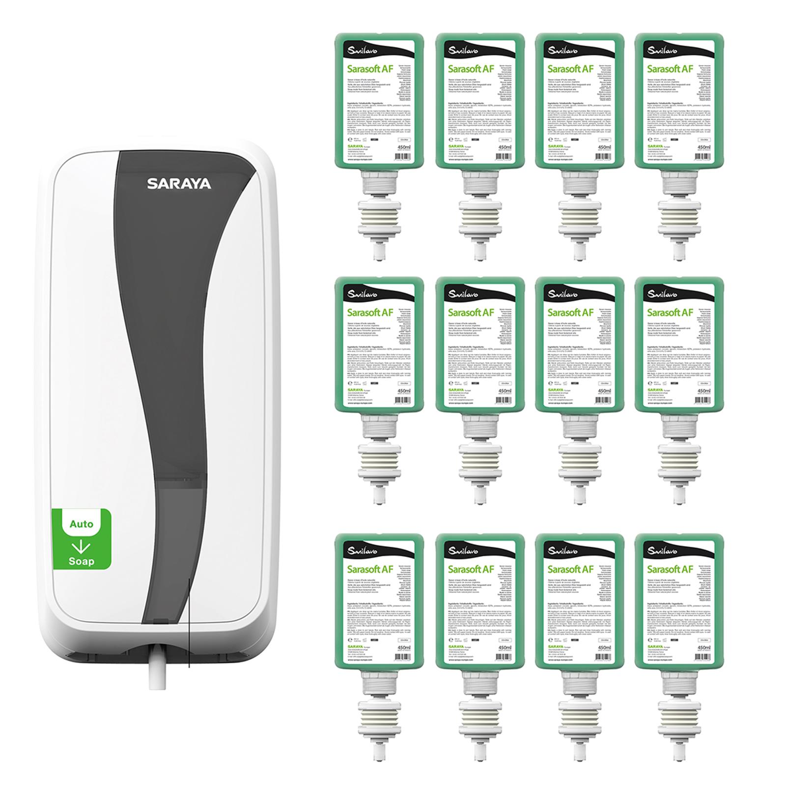 Set Sensorspender UD-450 mit 12 × Schaumseife Alsoft 450 ml