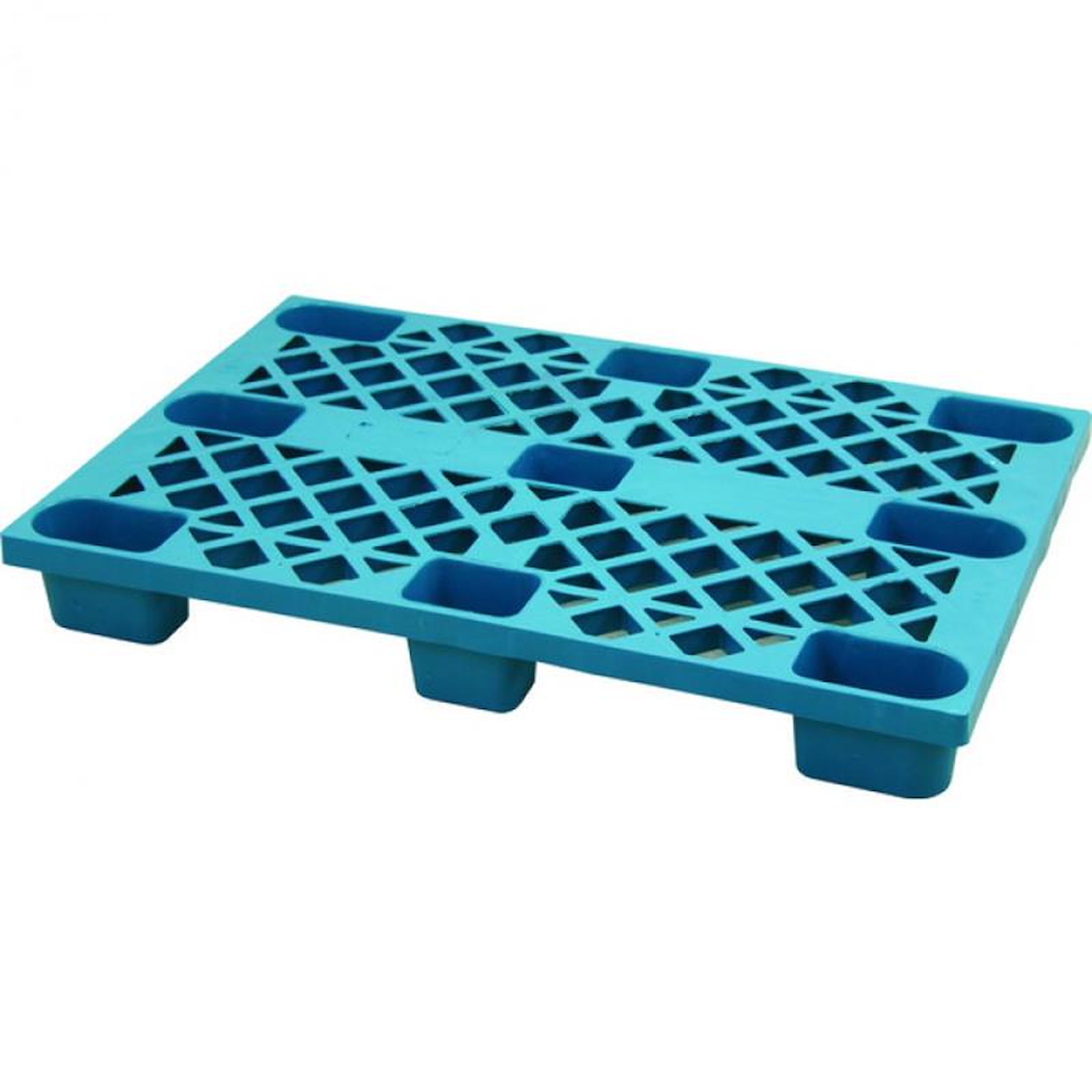 Palette 120x80 cm, stapelbar, HDPE - blau