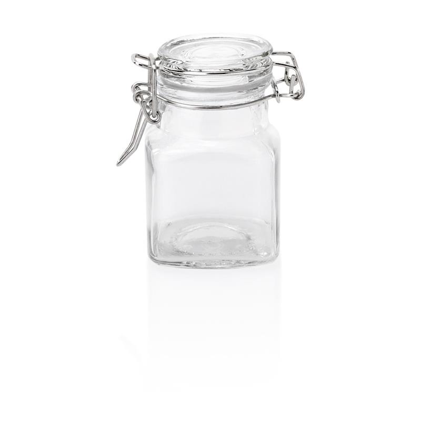 Petit-Bügelverschlussglas eckig