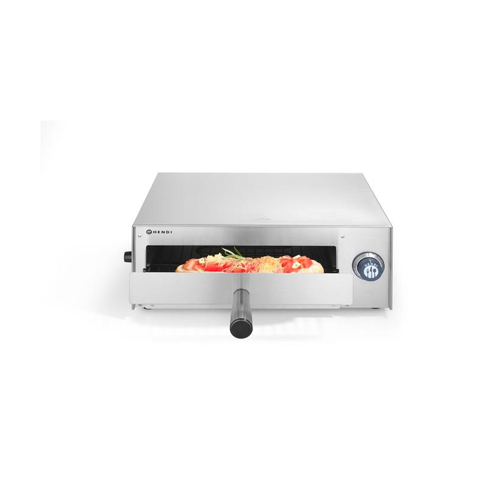 Hendi Mini Pizzaofen geöffnet Muster