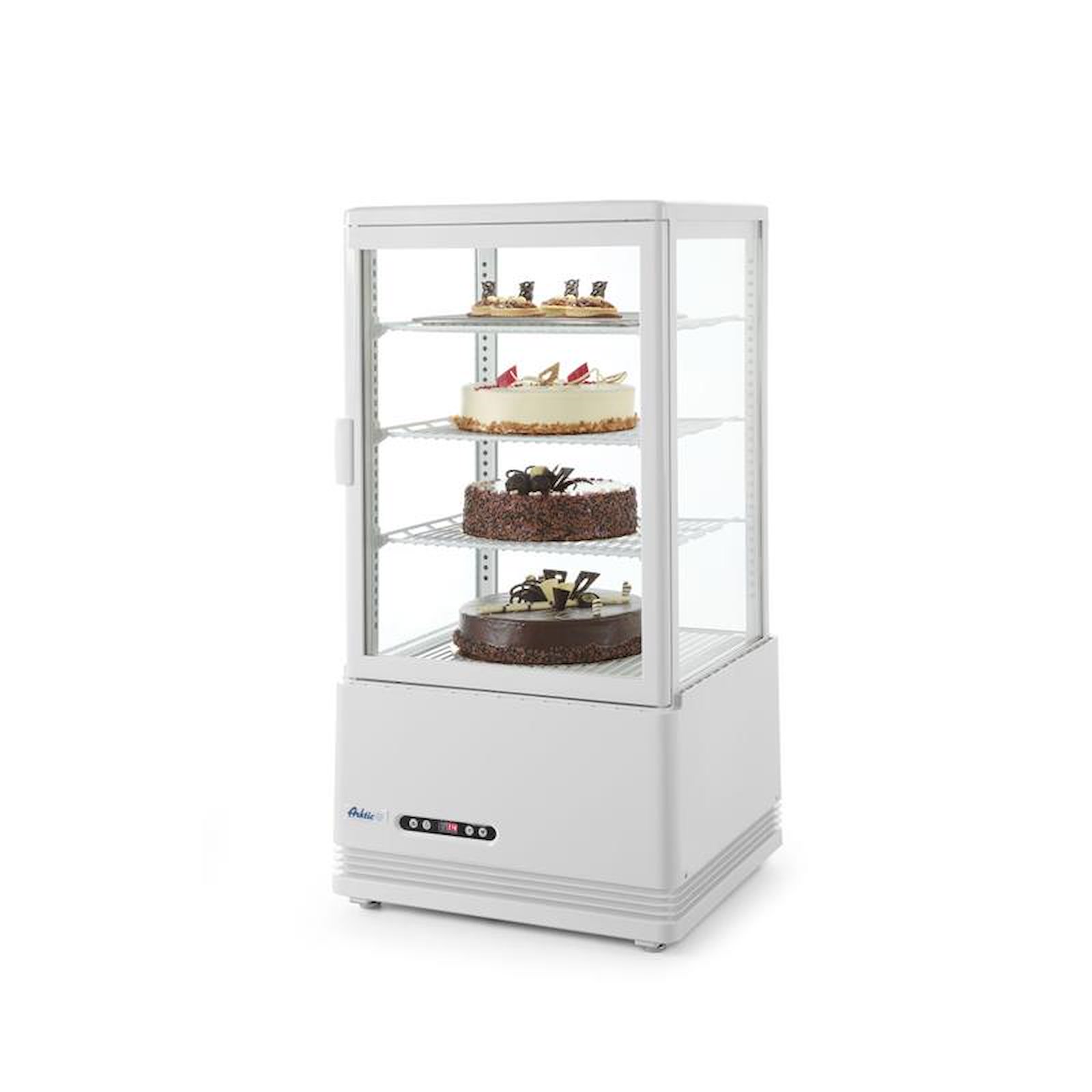 Hendi Kuchenvitrine 78 Liter weiß