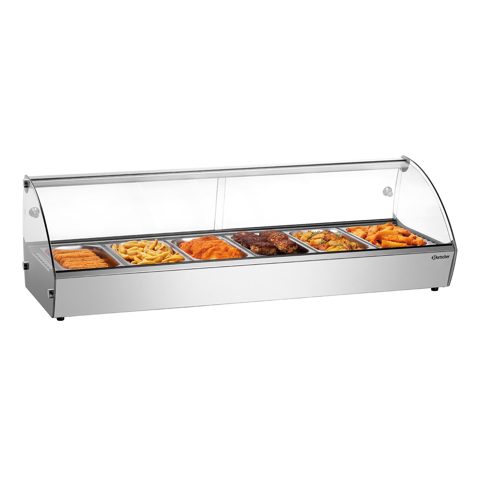Heiße Aufsatzvitrine R6 6 x 1/3 GN