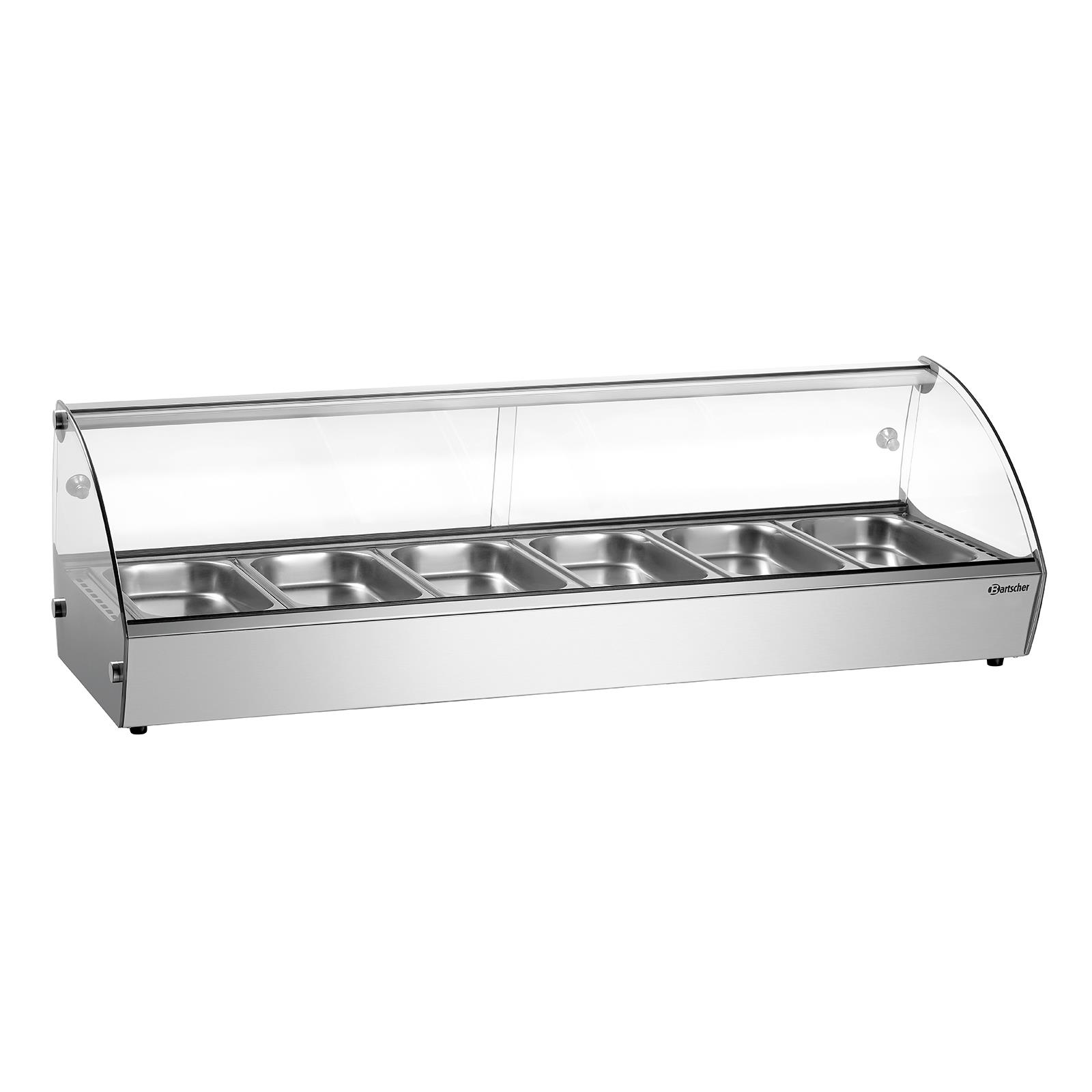 Heiße Aufsatzvitrine R6 6 x 1/3 GN