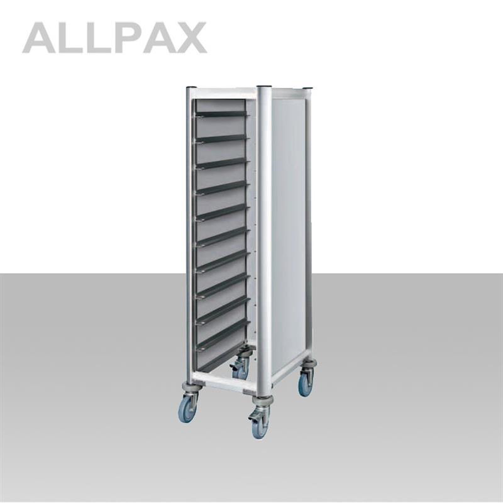 Tablettwagen Aluoptik