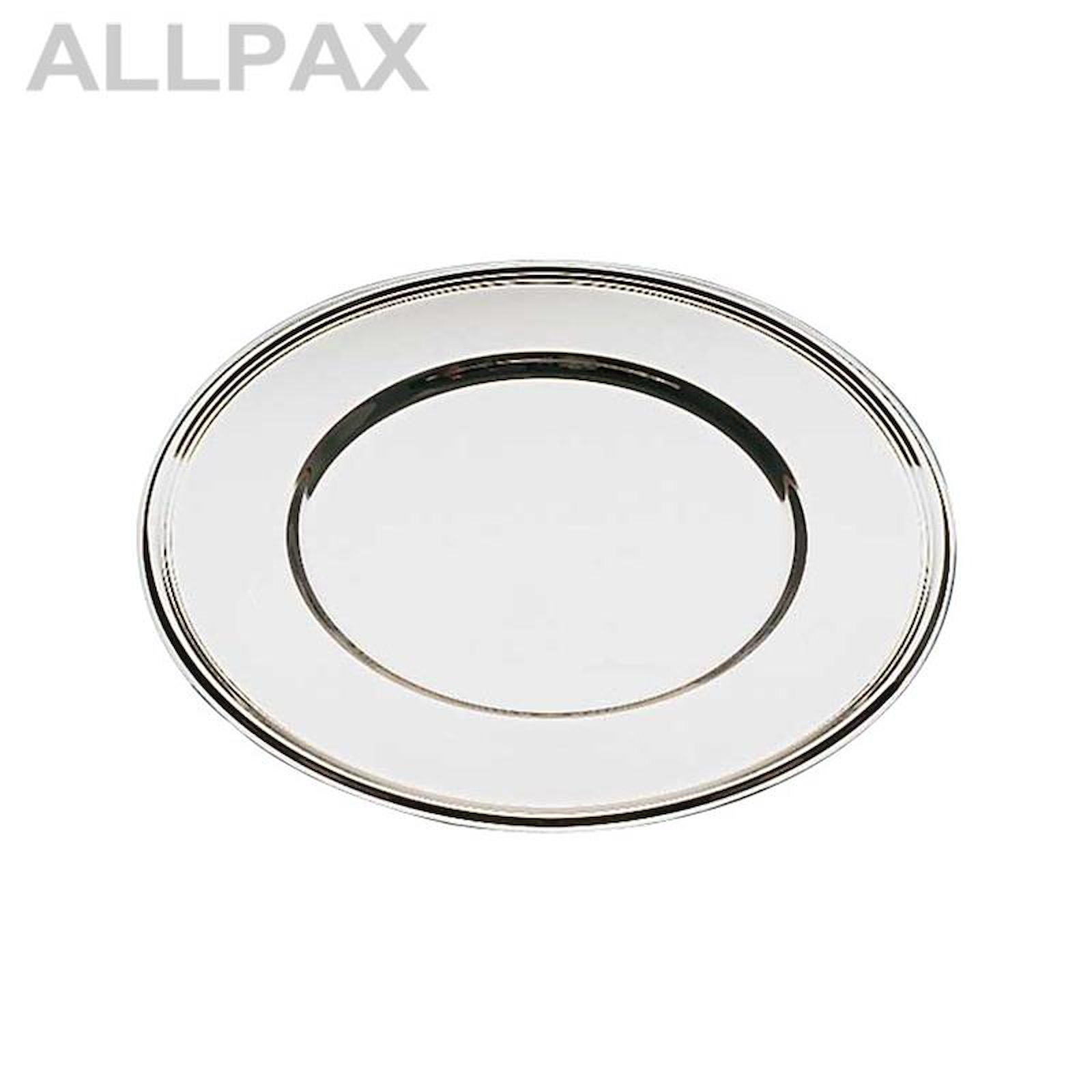 Platzteller mit Fadendekor, Edelstahl