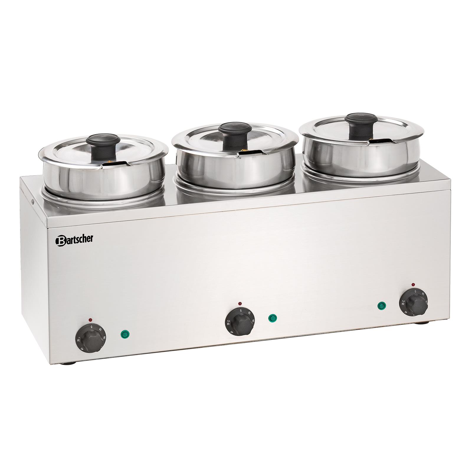 Bain Marie Hotpot, 3x Topf, 3,5 L