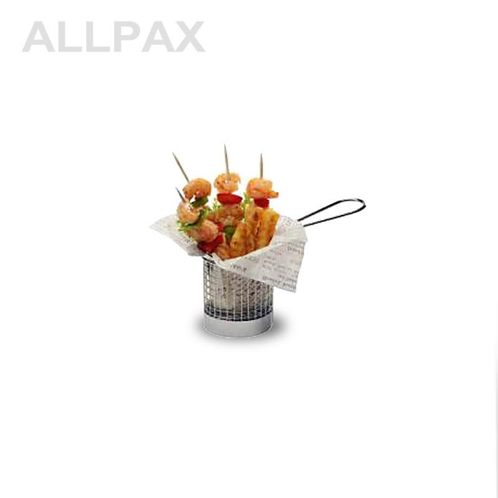 Snackholder-Drahtkorb  rund - mit Griff