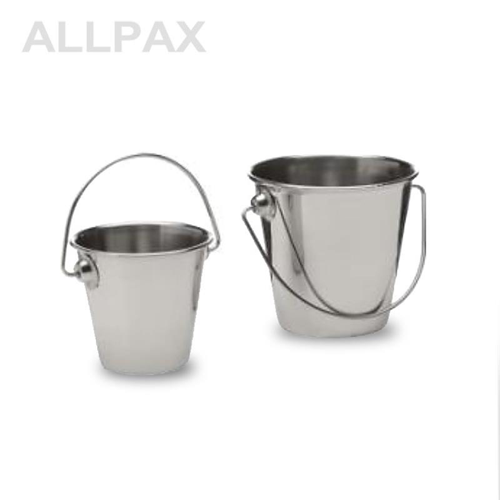Snackholder-Edelstahl-Eimer - klein - 4er Set