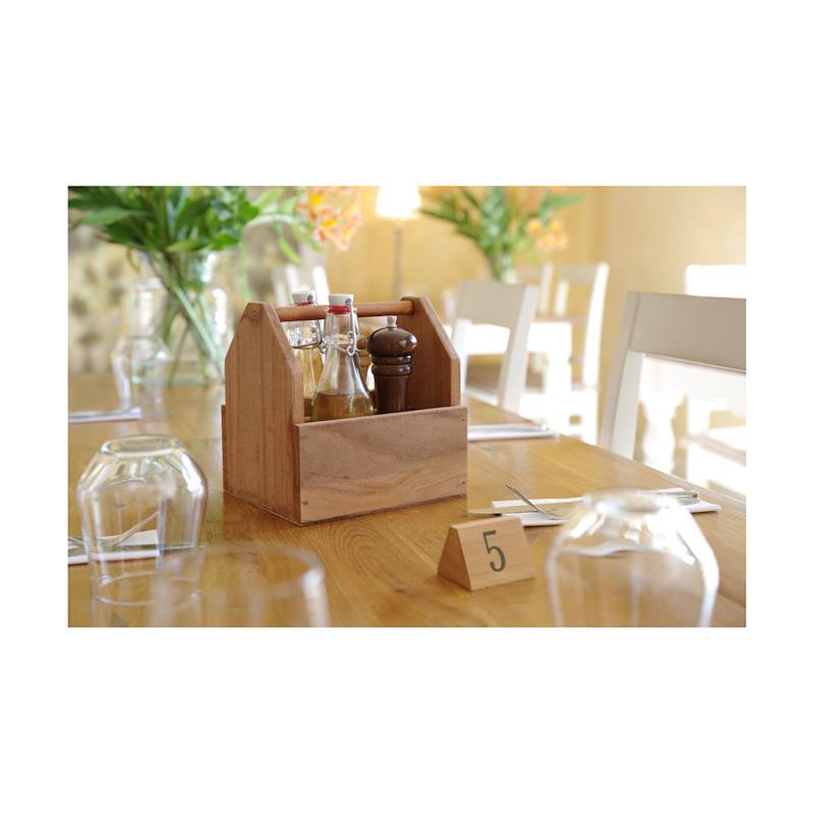 Hendi Table Caddy aus Holz