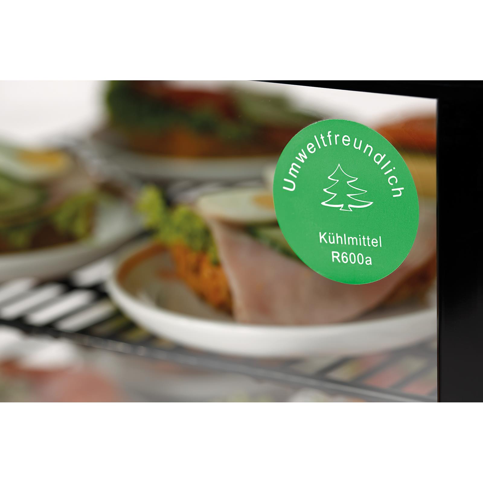 Mini-Kühlvitrine 78L, schwarz