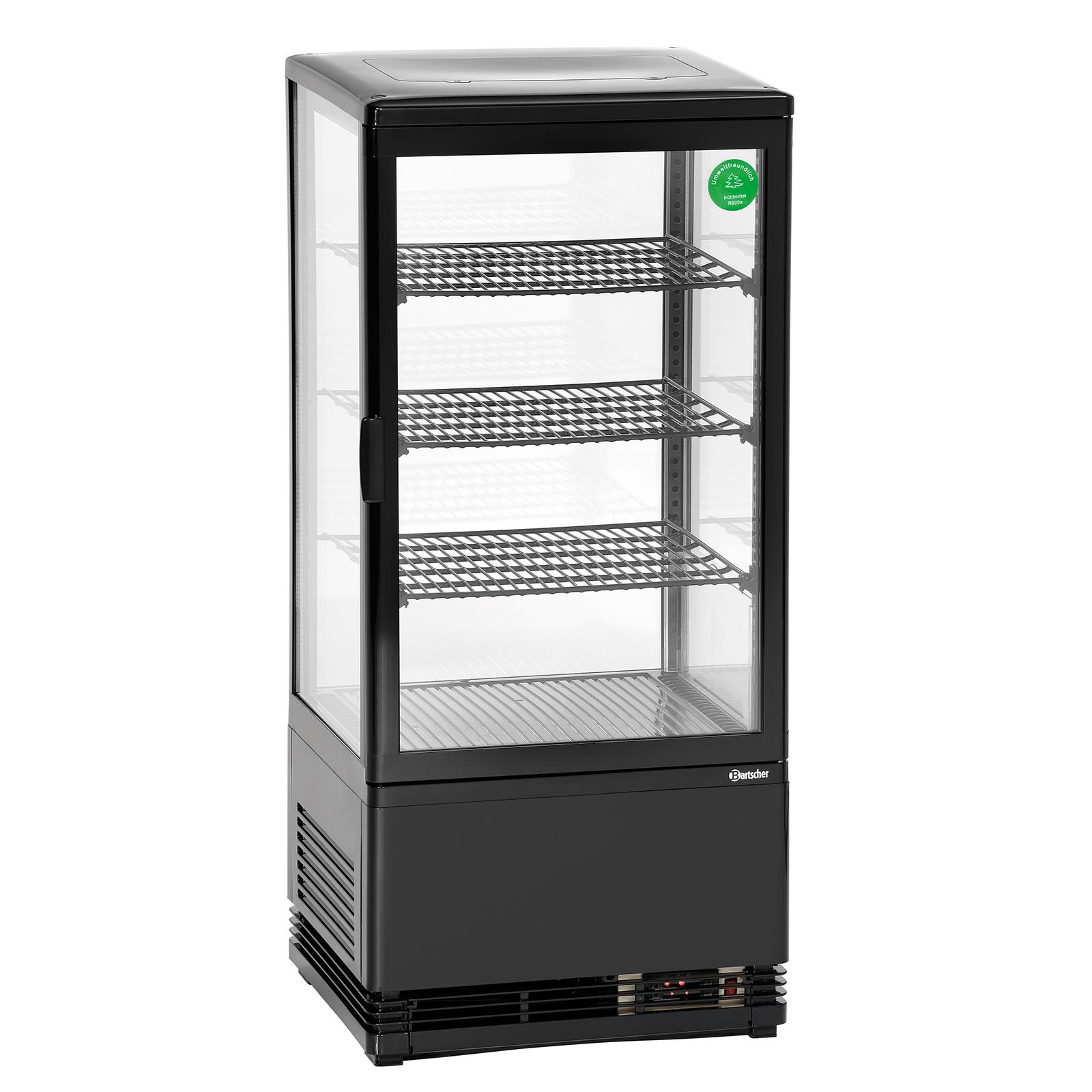 Mini-Kühlvitrine 78L, schwarz