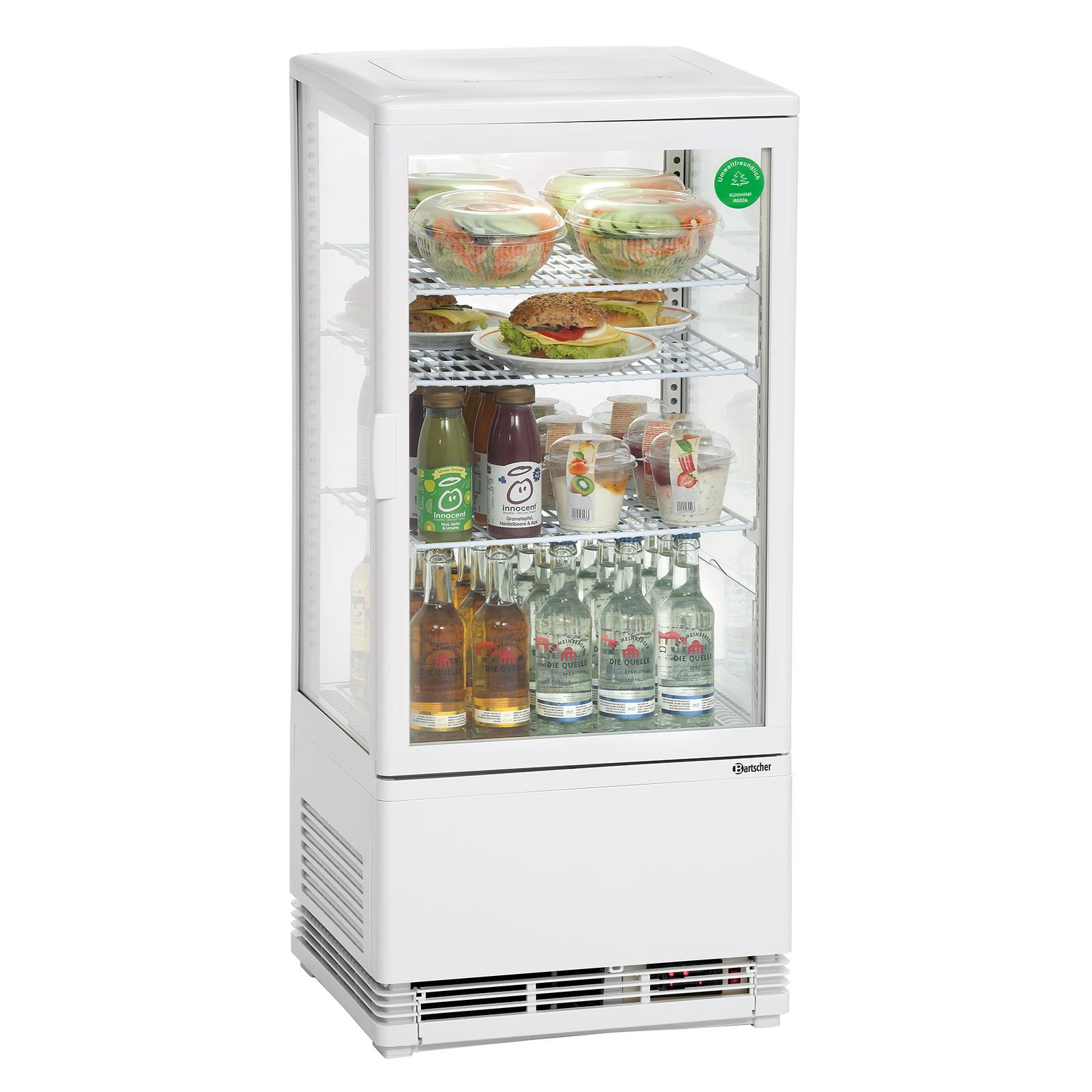 Mini-Kühlvitrine 78L, weiß