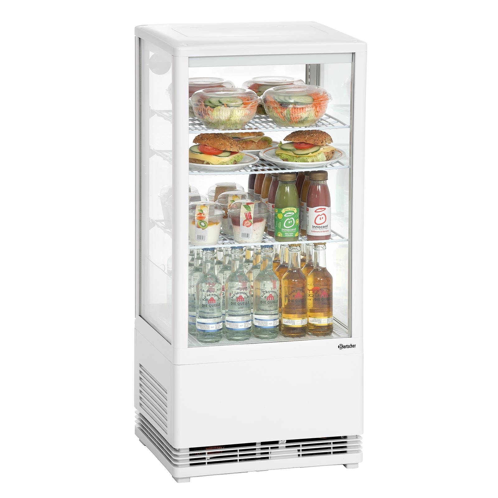 Mini-Kühlvitrine 78L, weiß